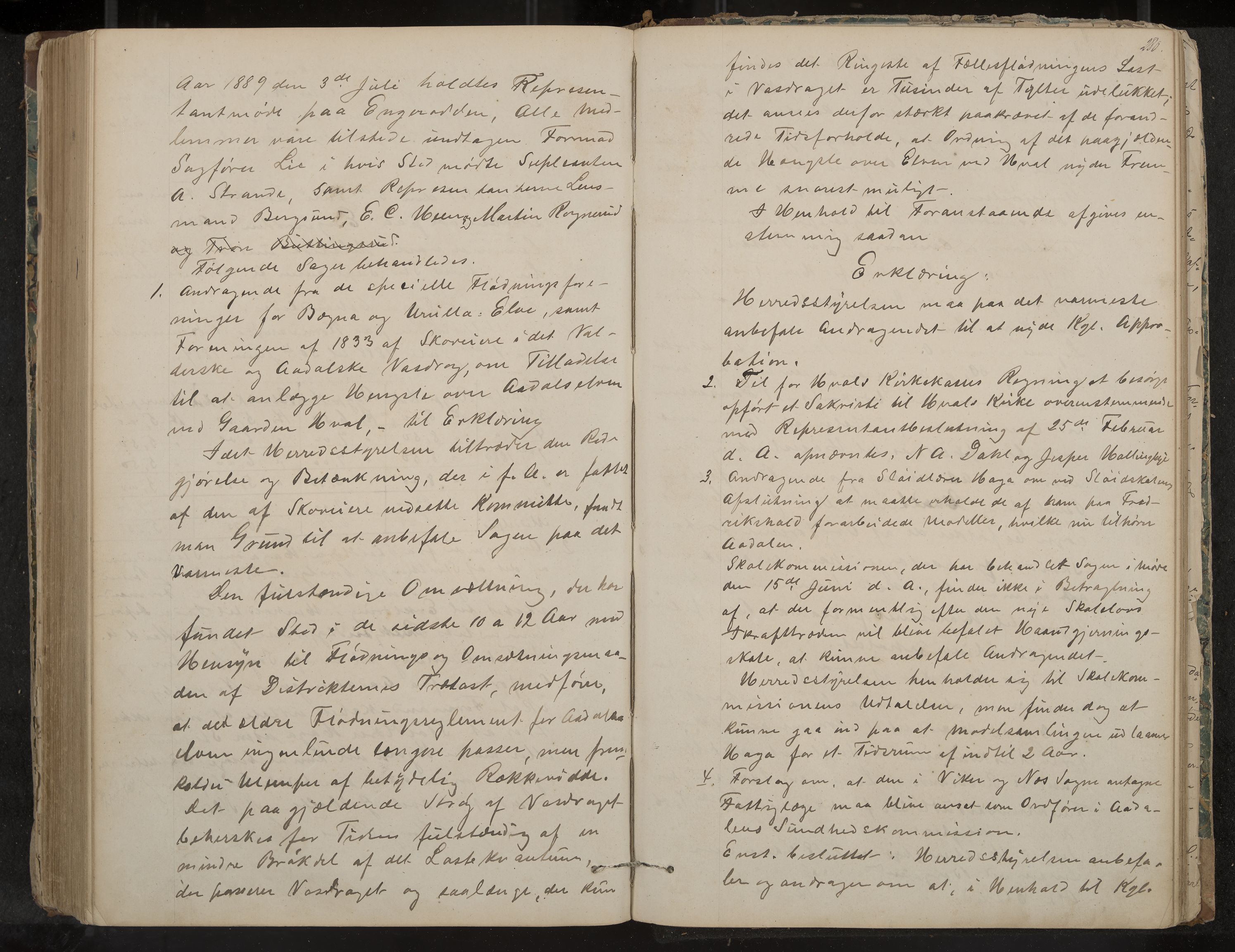 Ådal formannskap og sentraladministrasjon, IKAK/0614021/A/Aa/L0001: Møtebok, 1858-1891, p. 280