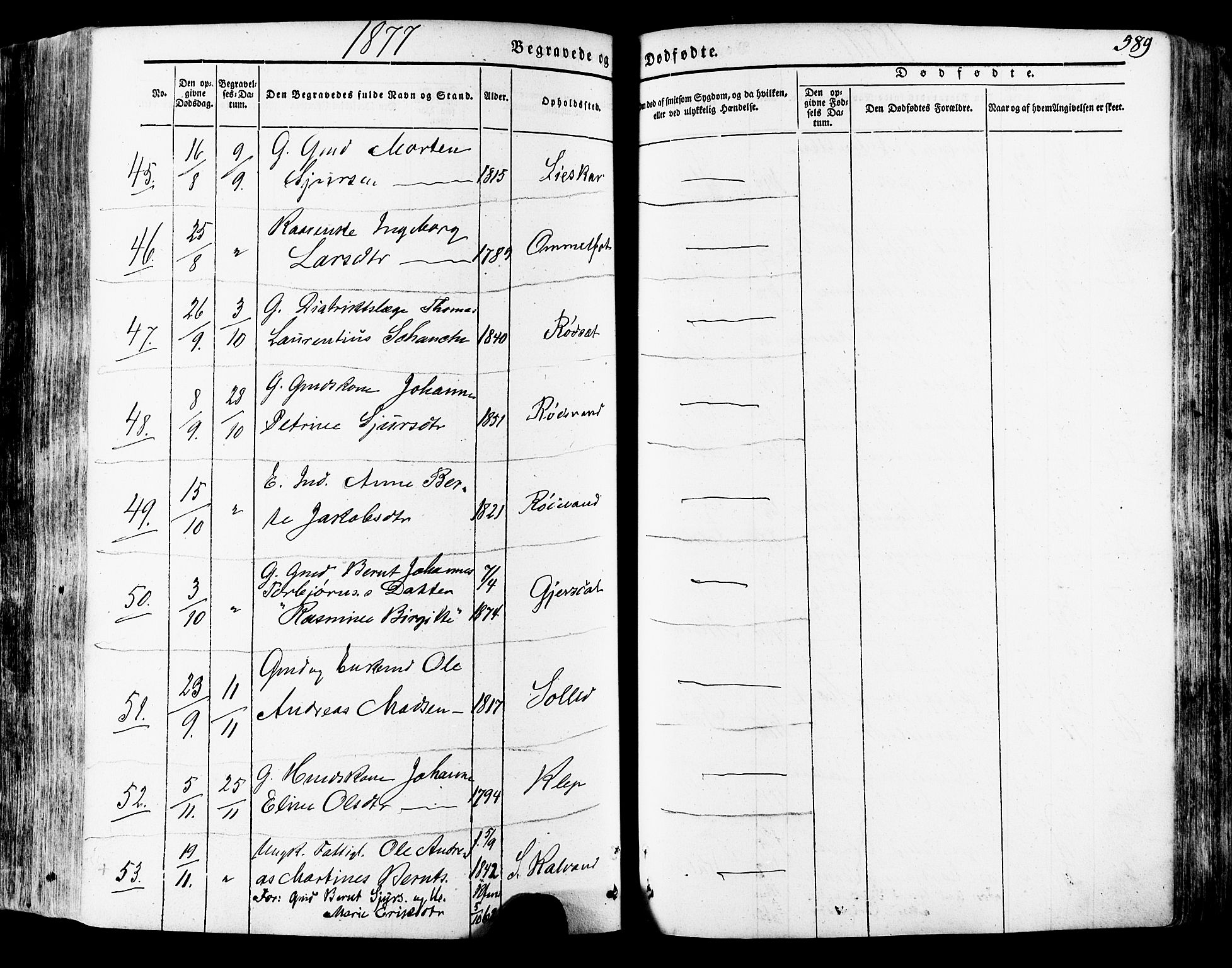 Ministerialprotokoller, klokkerbøker og fødselsregistre - Møre og Romsdal, SAT/A-1454/511/L0140: Parish register (official) no. 511A07, 1851-1878, p. 589
