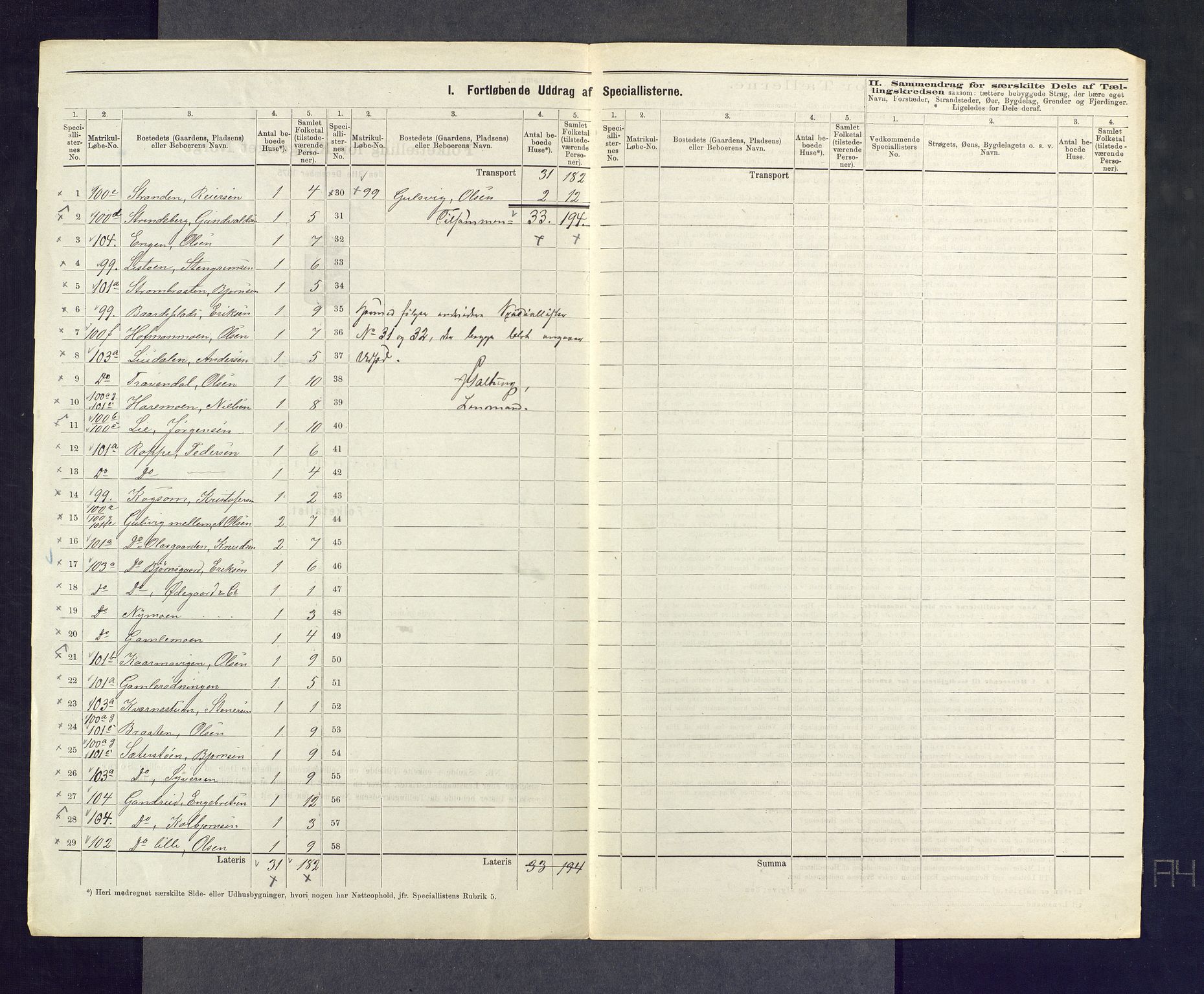 SAKO, 1875 census for 0616P Nes, 1875, p. 40