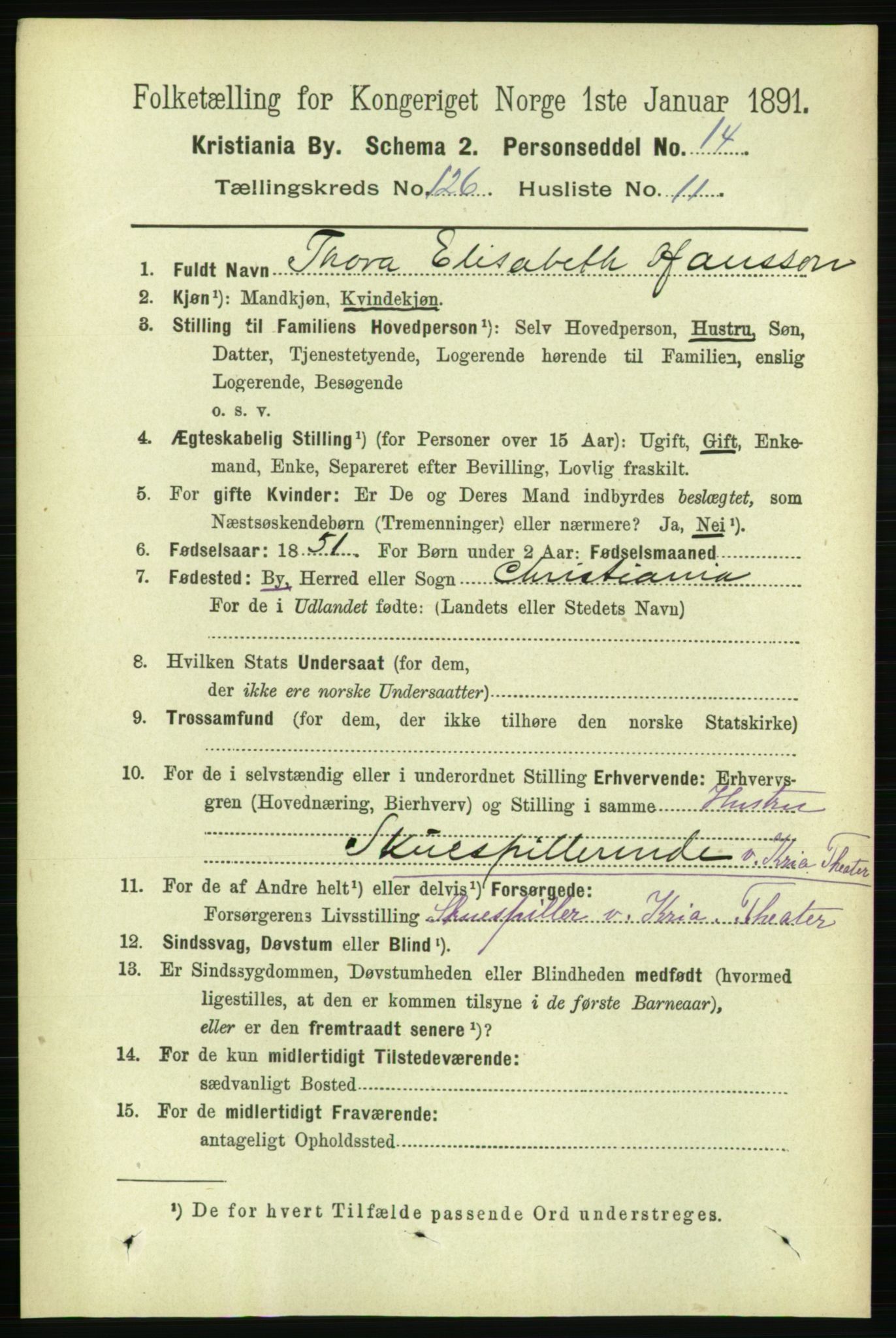 RA, 1891 census for 0301 Kristiania, 1891, p. 67549