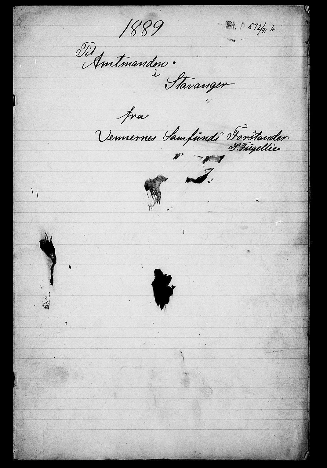 Pa 0160 - Vennenes Samfunn, Stavanger, SAST/A-100269/F: Dissenter register no. -, 1870-1898
