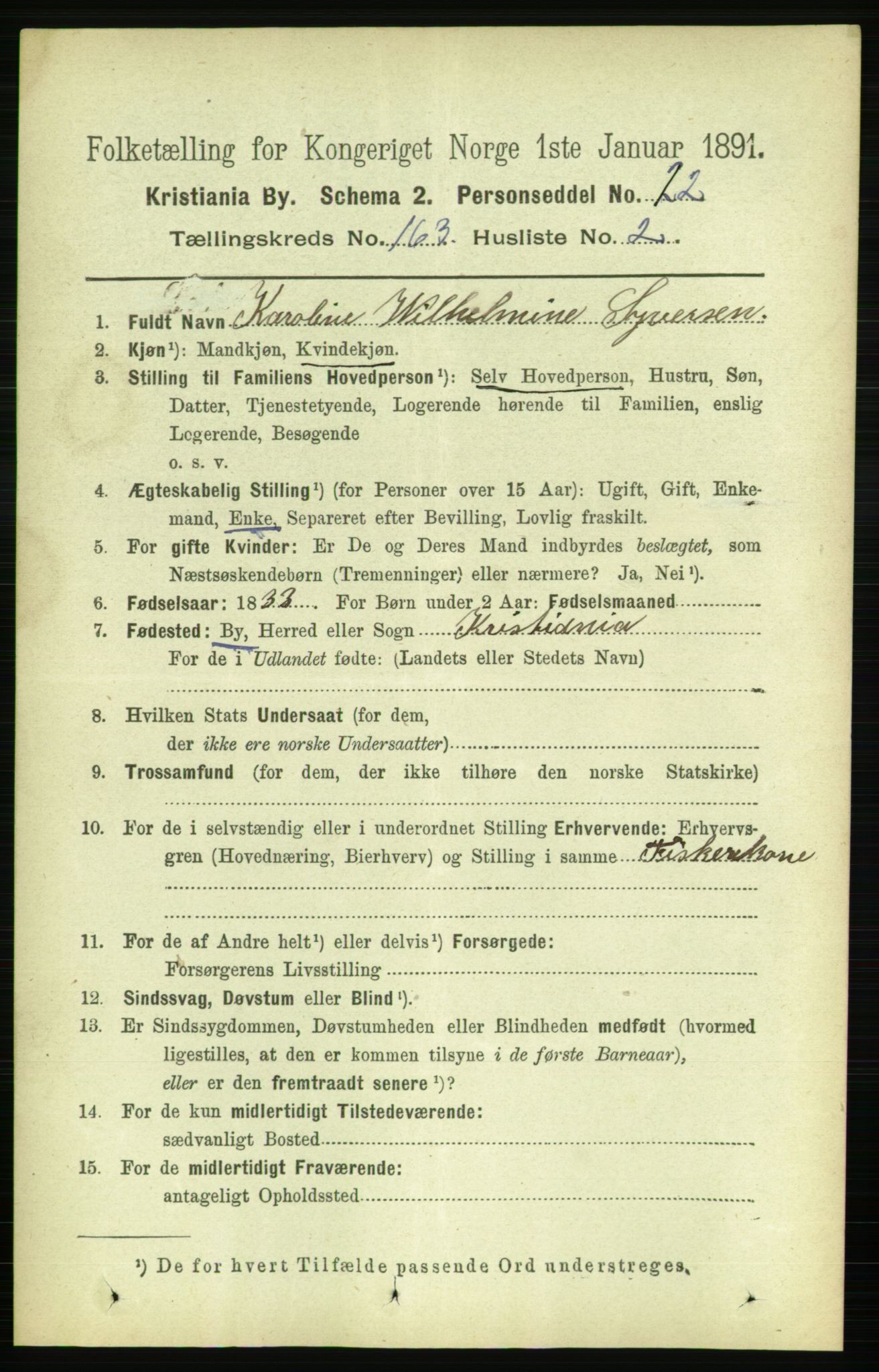 RA, 1891 census for 0301 Kristiania, 1891, p. 93590
