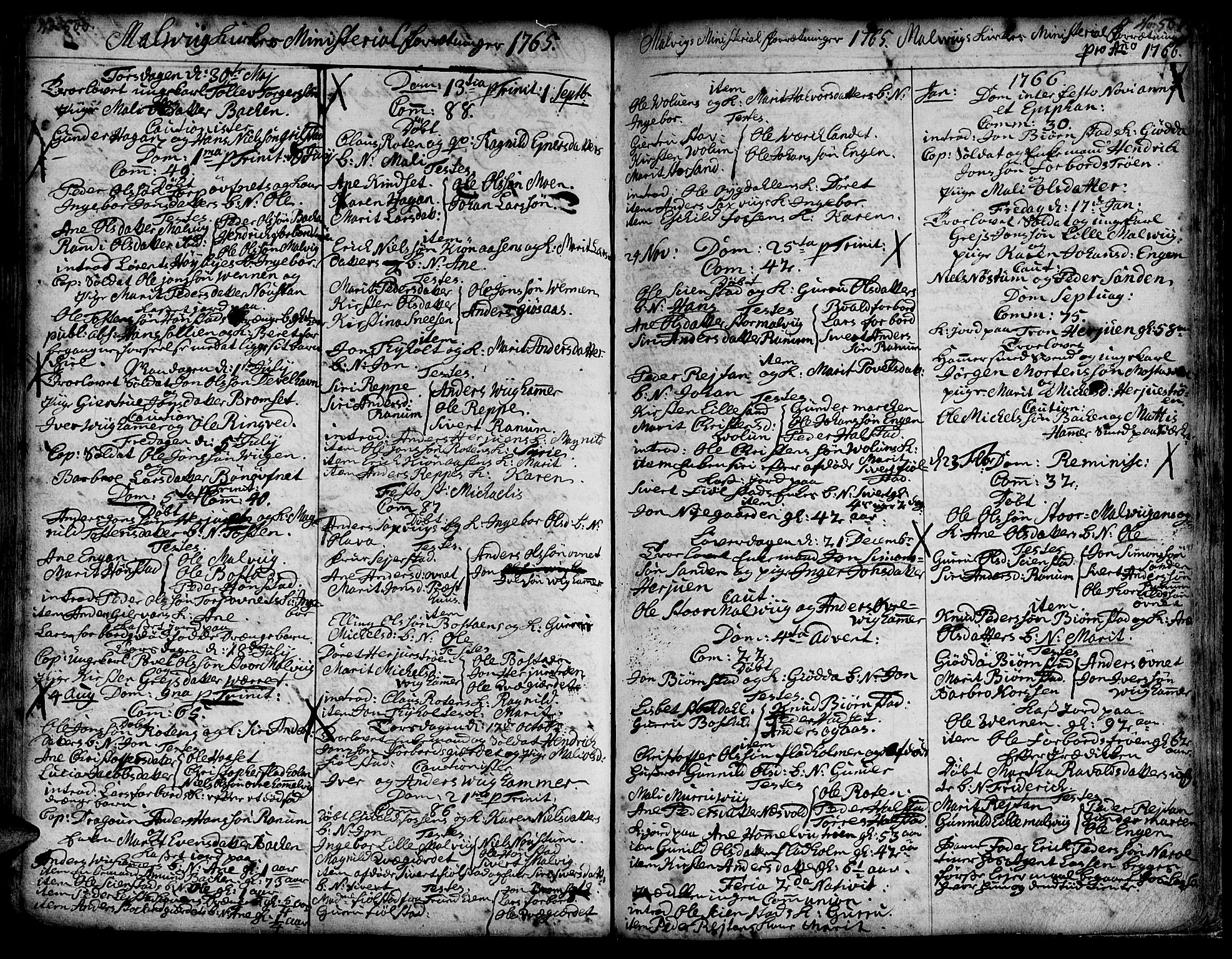 Ministerialprotokoller, klokkerbøker og fødselsregistre - Sør-Trøndelag, SAT/A-1456/606/L0277: Parish register (official) no. 606A01 /3, 1727-1780, p. 500-501