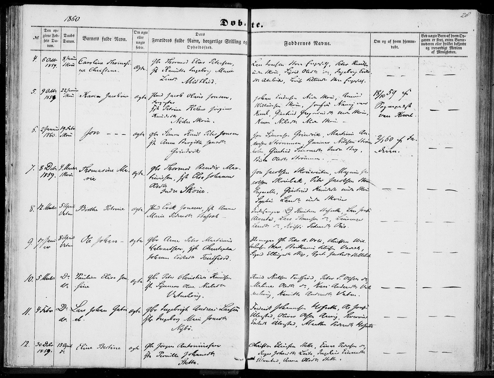 Ministerialprotokoller, klokkerbøker og fødselsregistre - Møre og Romsdal, AV/SAT-A-1454/524/L0354: Parish register (official) no. 524A06, 1857-1863, p. 28