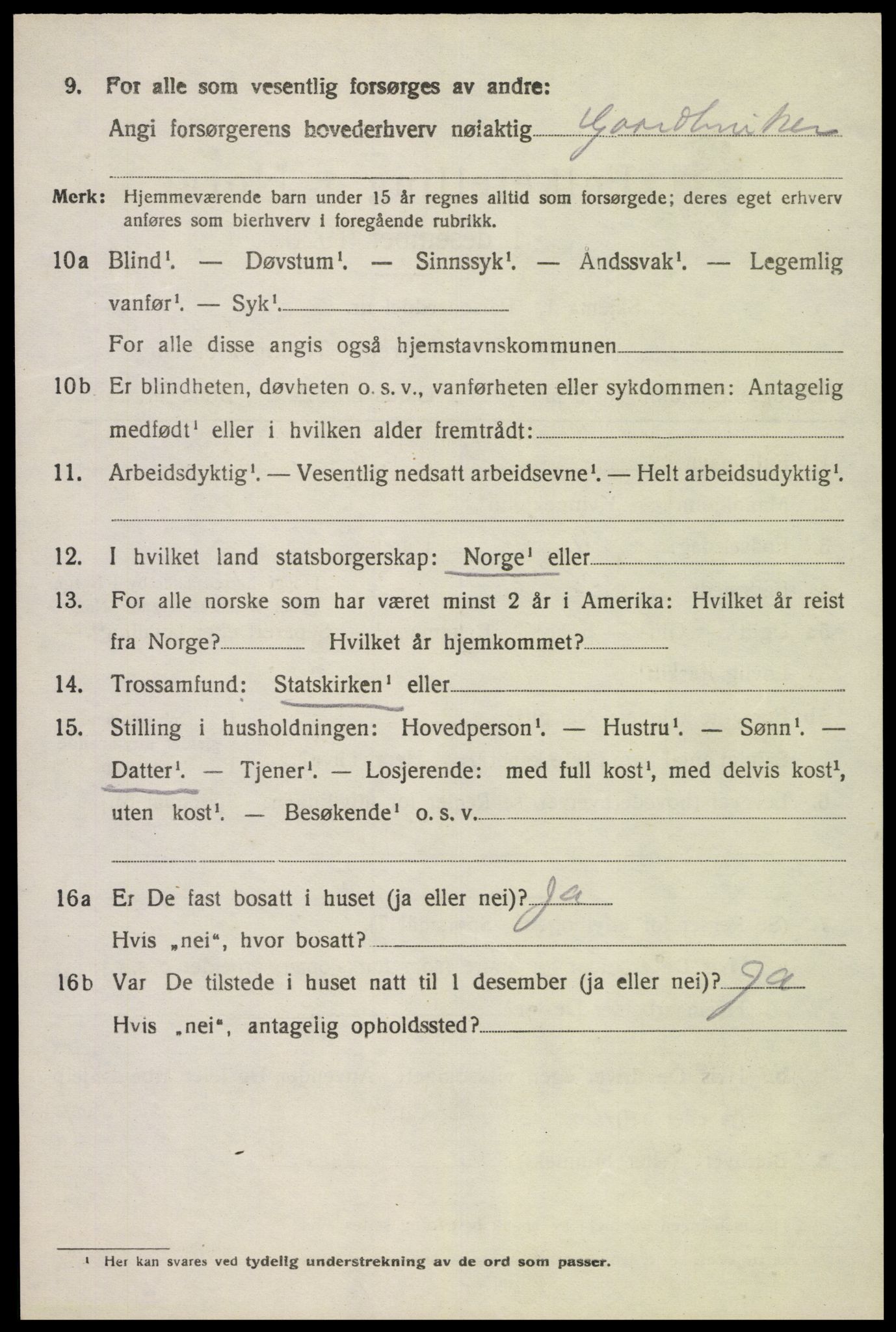 SAK, 1920 census for Herad, 1920, p. 773