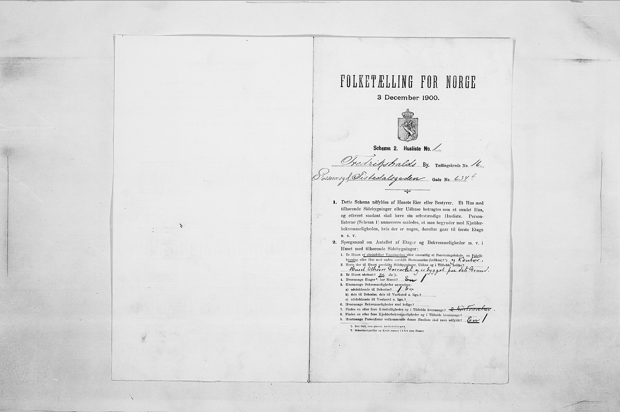 SAO, 1900 census for Fredrikshald, 1900, p. 4735