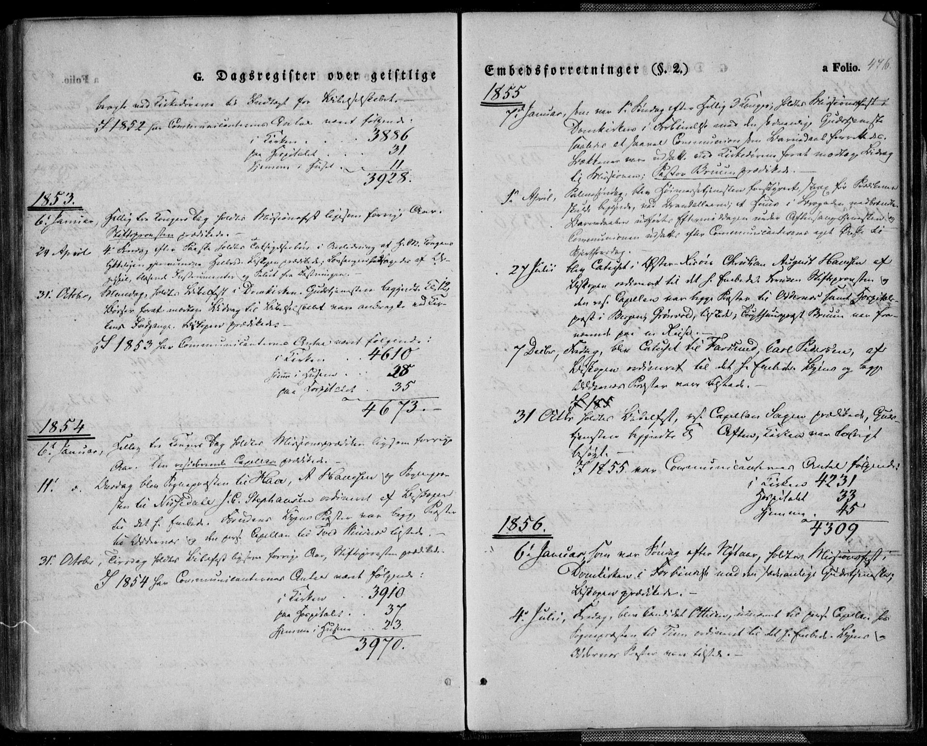 Kristiansand domprosti, SAK/1112-0006/F/Fa/L0013: Parish register (official) no. A 13, 1842-1851, p. 476