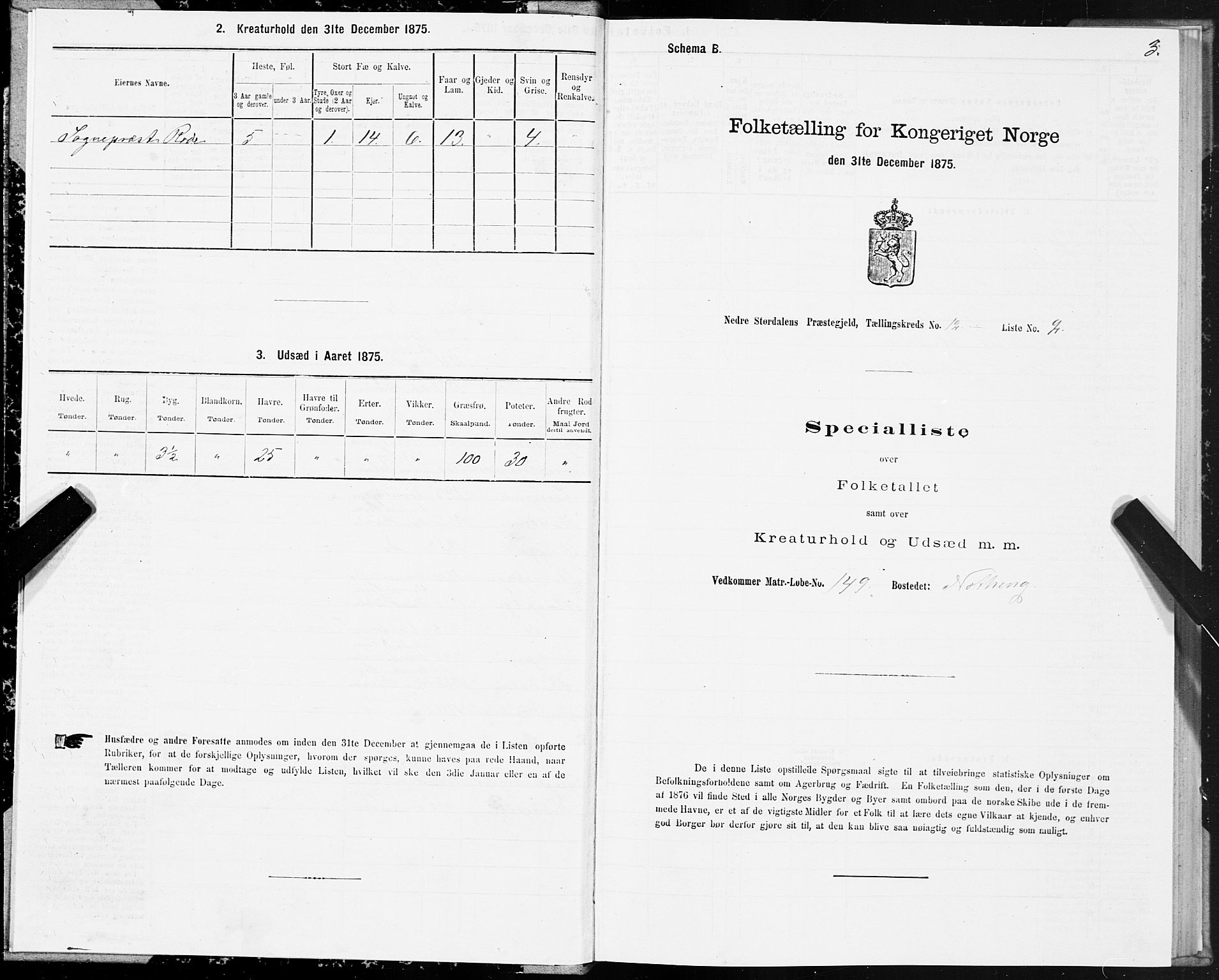 SAT, 1875 census for 1714P Nedre Stjørdal, 1875, p. 6003