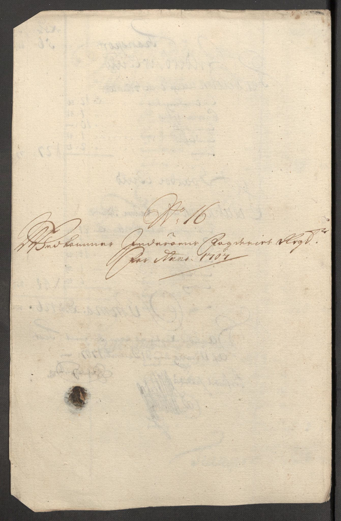 Rentekammeret inntil 1814, Reviderte regnskaper, Fogderegnskap, RA/EA-4092/R63/L4315: Fogderegnskap Inderøy, 1706-1707, p. 467