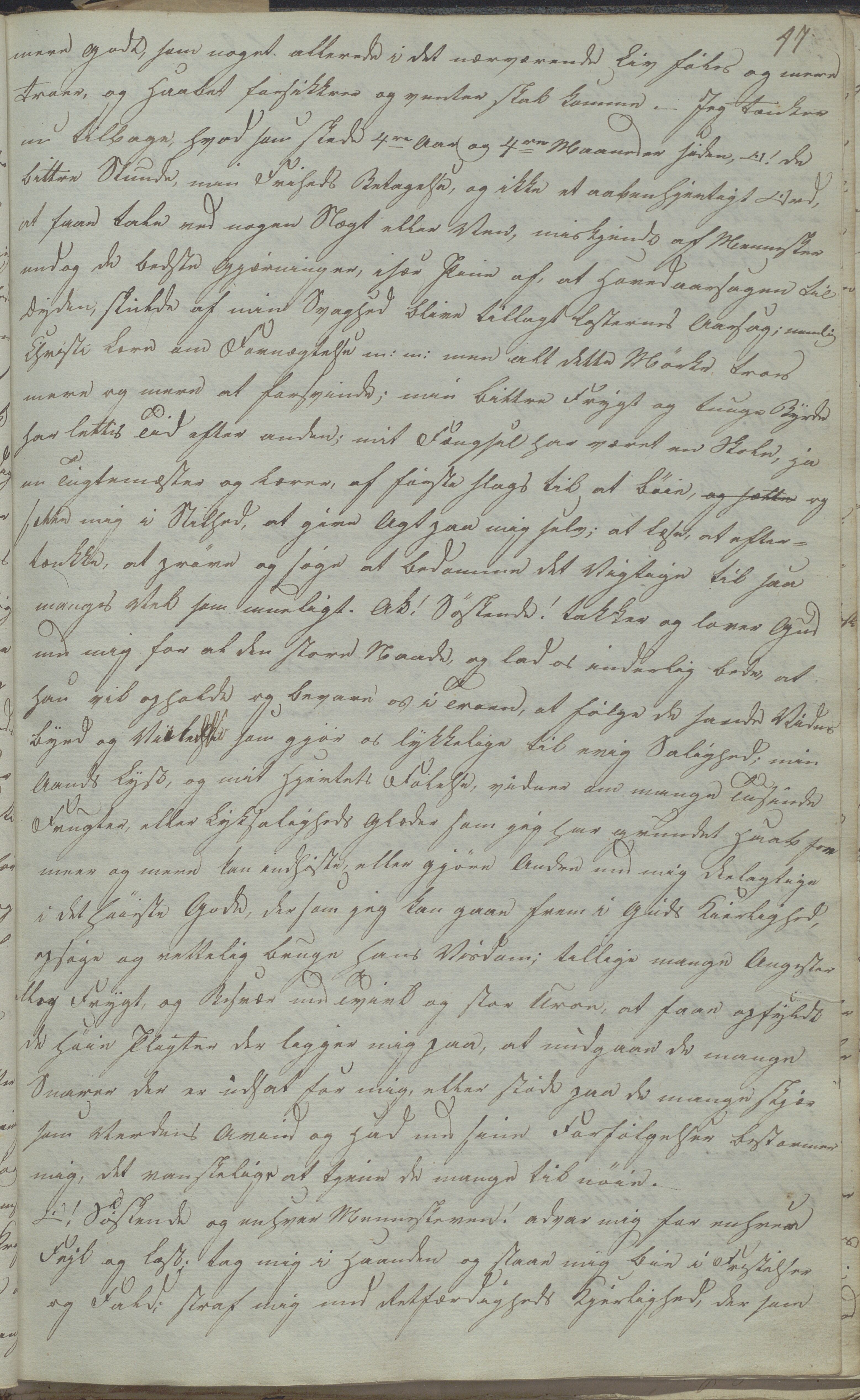 Heggtveitsamlingen, TMF/A-1007/H/L0052/0001: Innbundne brev Ms. S, med innlagt registratur / Innbundne brev Ms S. , 1801-1823, p. 47