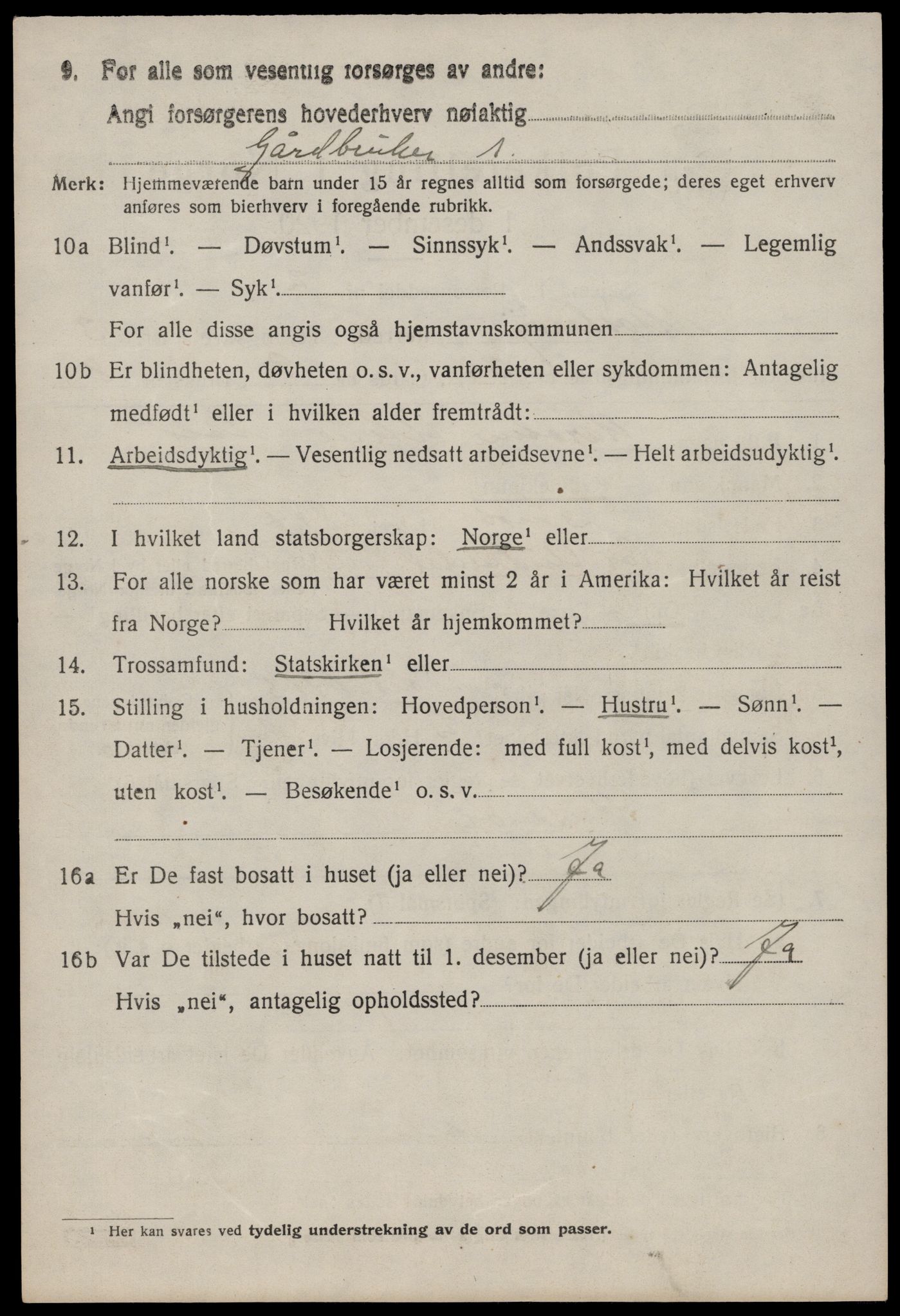 SAST, 1920 census for Mosterøy, 1920, p. 1443