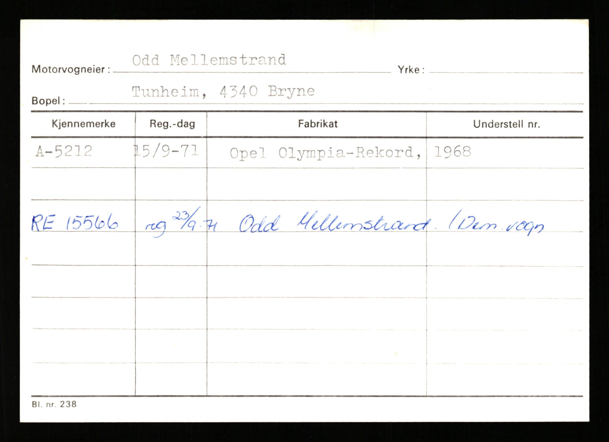 Stavanger trafikkstasjon, AV/SAST-A-101942/0/G/L0001: Registreringsnummer: 0 - 5782, 1930-1971, p. 3061