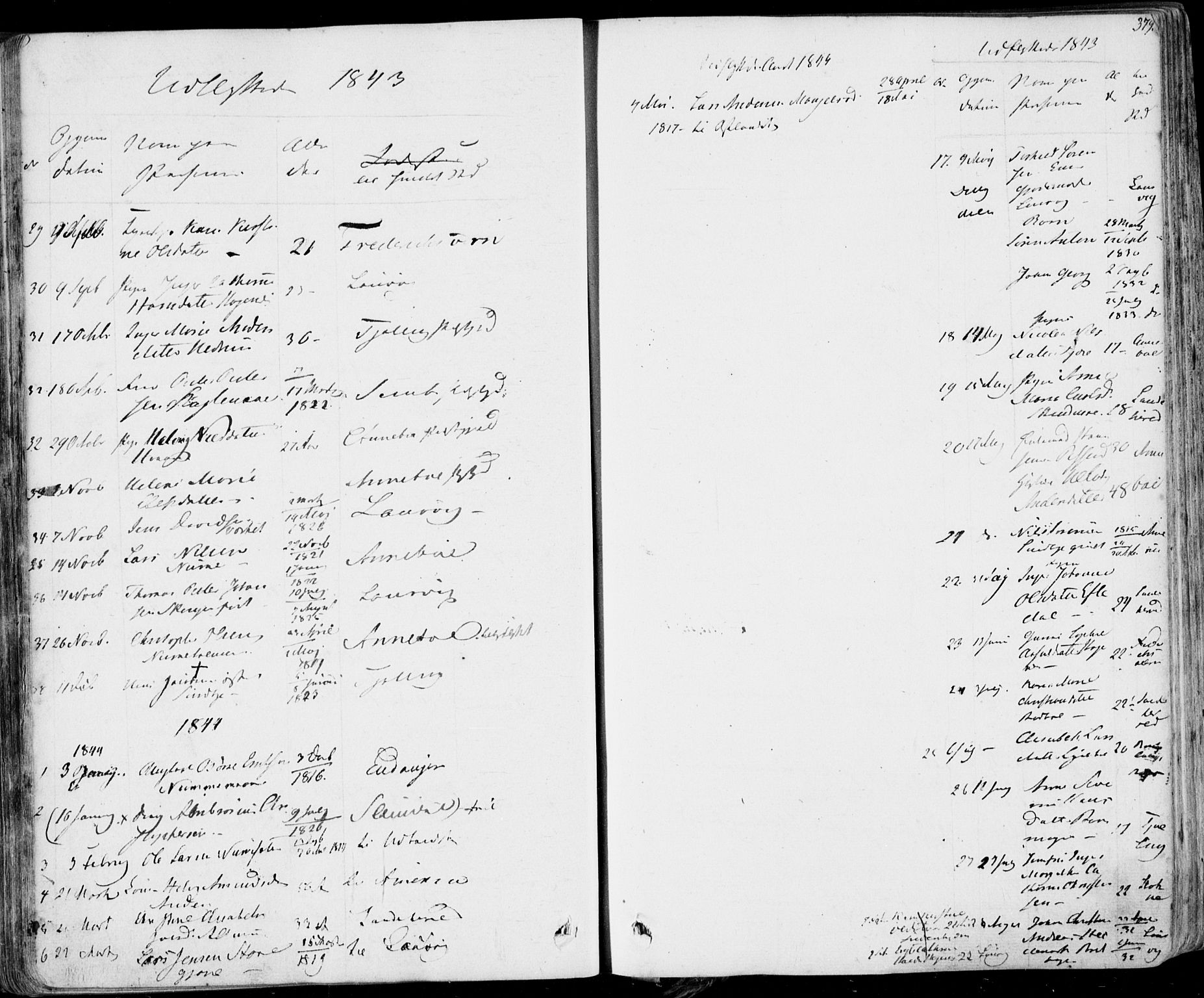 Hedrum kirkebøker, AV/SAKO-A-344/F/Fa/L0005: Parish register (official) no. I 5, 1835-1848, p. 379