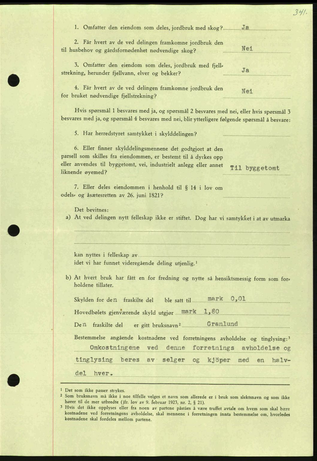 Nordmøre sorenskriveri, AV/SAT-A-4132/1/2/2Ca: Mortgage book no. A100a, 1945-1945, Diary no: : 1499/1945