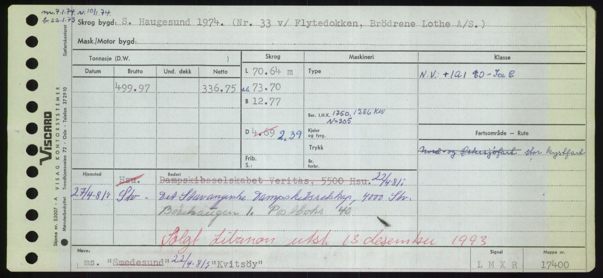 Sjøfartsdirektoratet med forløpere, Skipsmålingen, AV/RA-S-1627/H/Hd/L0021: Fartøy, Kor-Kår, p. 369