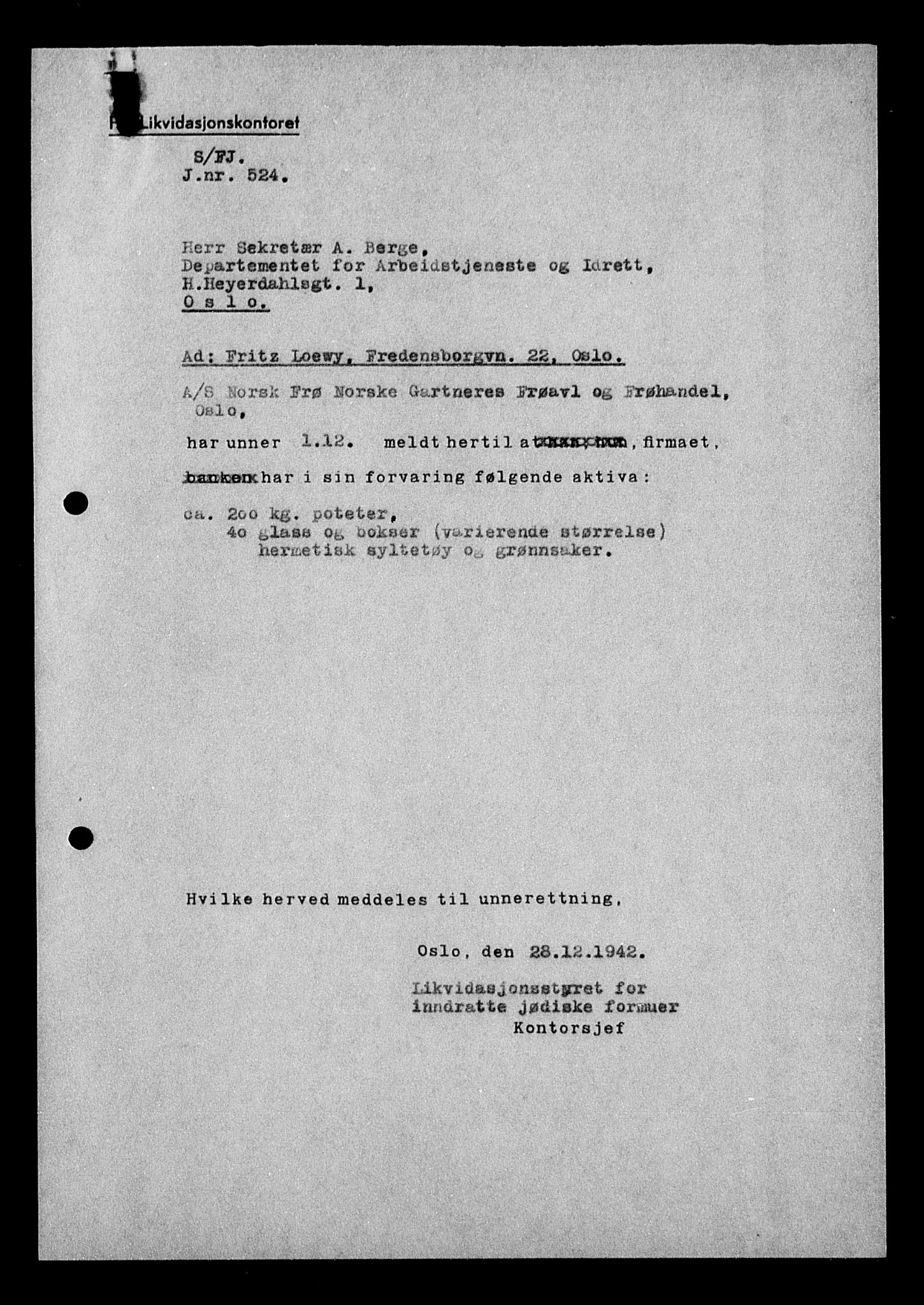 Justisdepartementet, Tilbakeføringskontoret for inndratte formuer, AV/RA-S-1564/H/Hc/Hcc/L0960: --, 1945-1947, p. 47