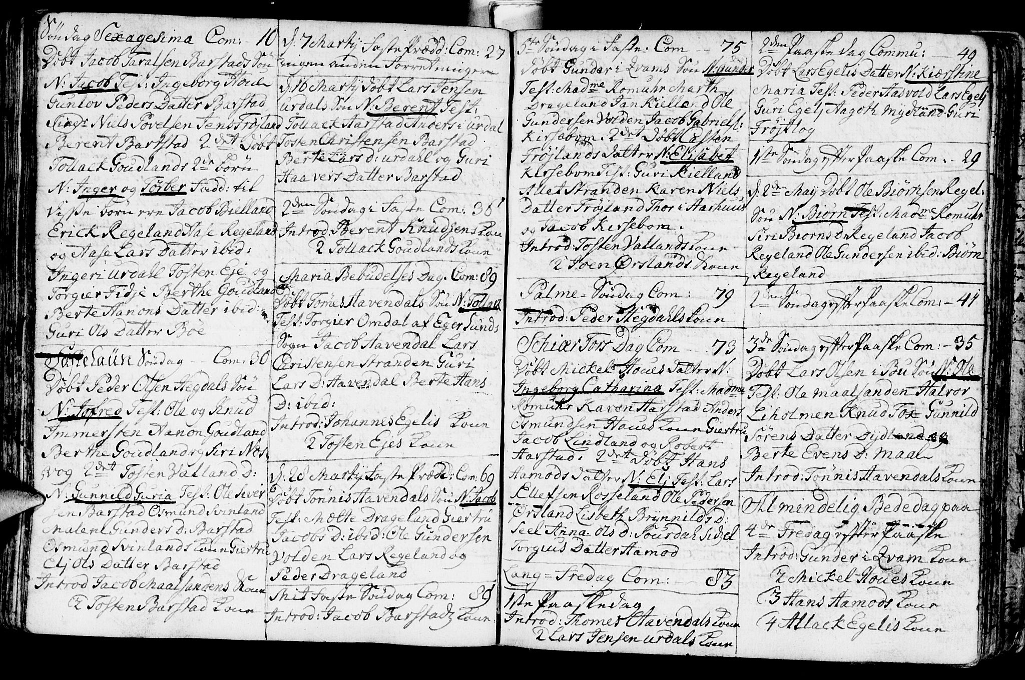 Sokndal sokneprestkontor, AV/SAST-A-101808: Parish register (official) no. A 3, 1740-1806