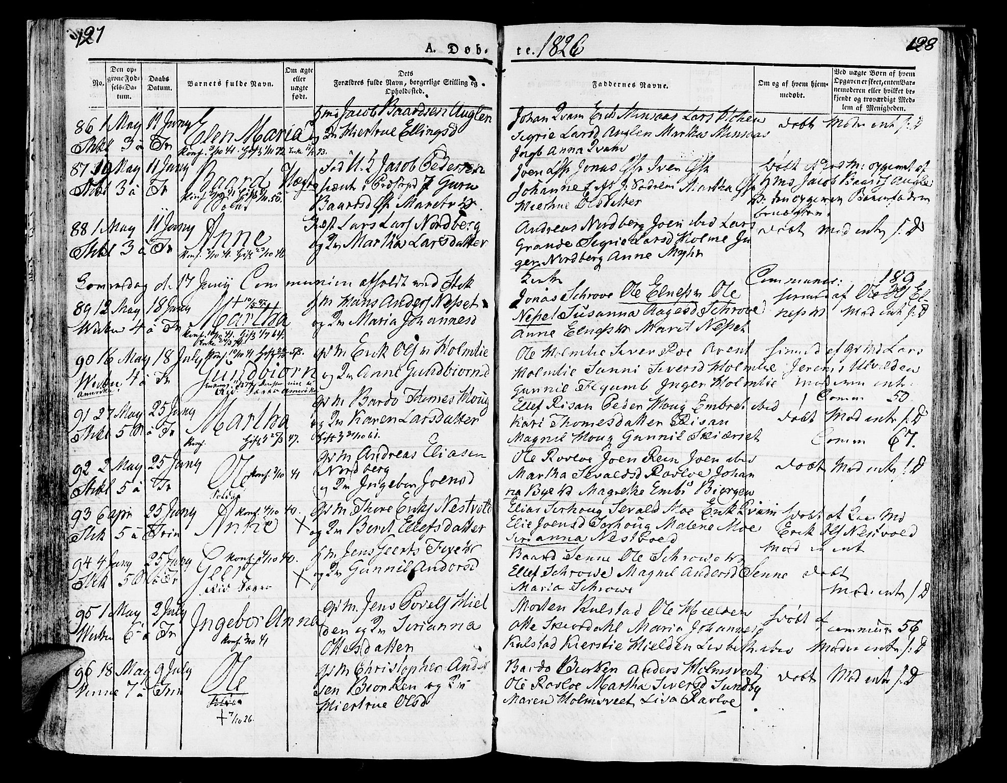 Ministerialprotokoller, klokkerbøker og fødselsregistre - Nord-Trøndelag, AV/SAT-A-1458/723/L0237: Parish register (official) no. 723A06, 1822-1830, p. 127-128