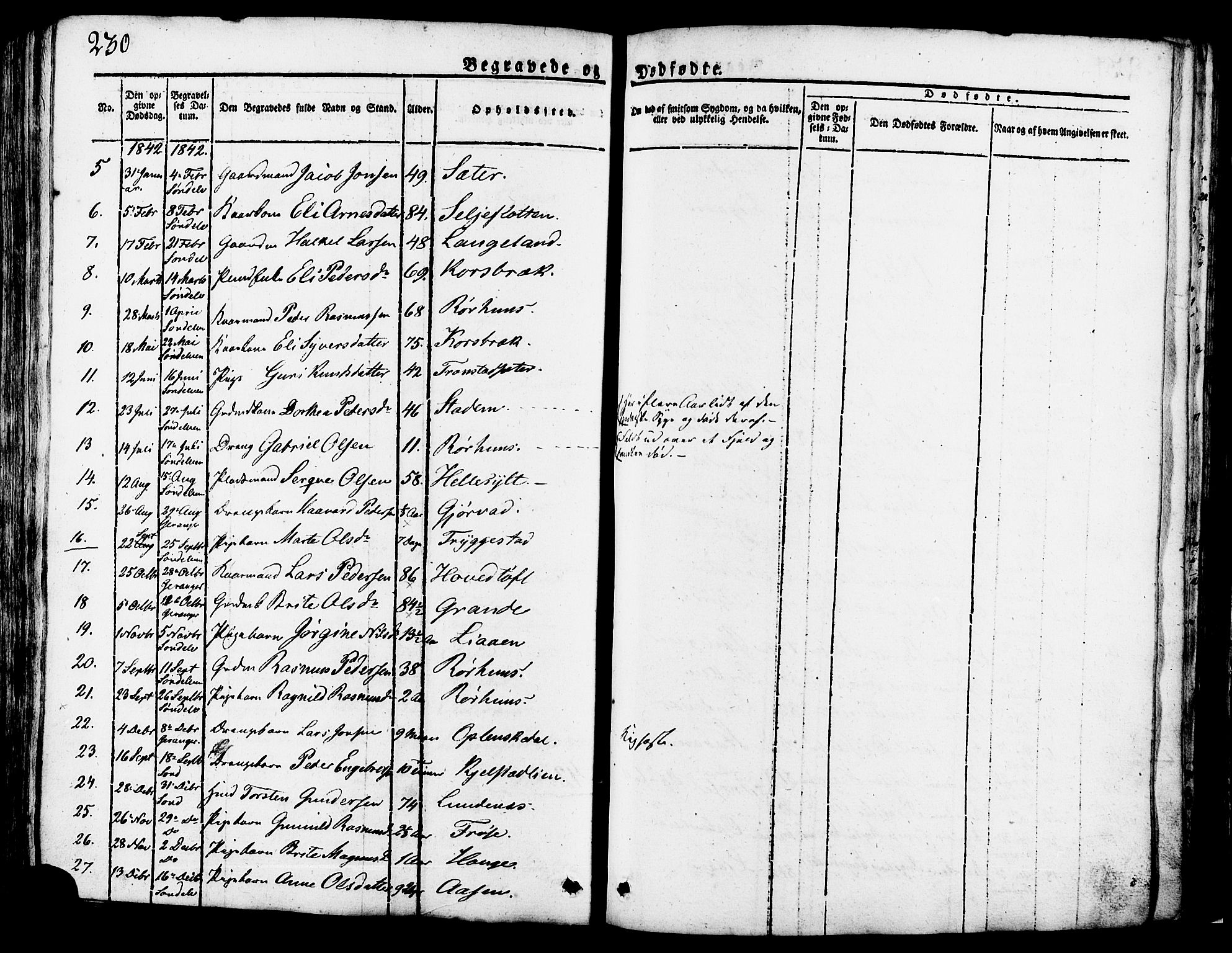 Ministerialprotokoller, klokkerbøker og fødselsregistre - Møre og Romsdal, AV/SAT-A-1454/517/L0221: Parish register (official) no. 517A01, 1827-1858, p. 230