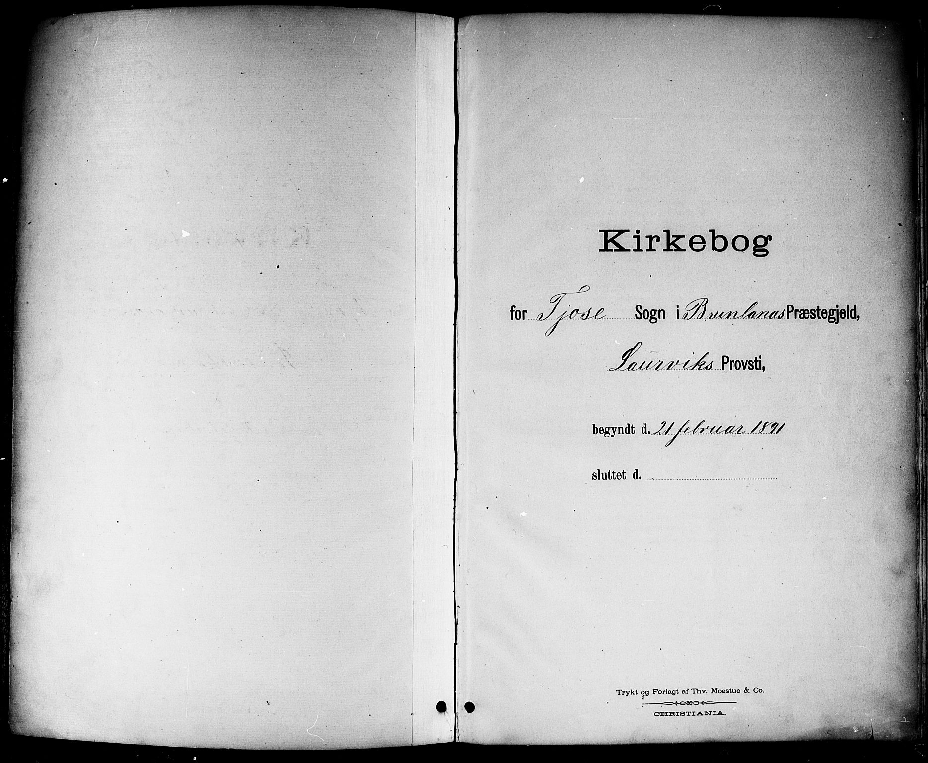 Brunlanes kirkebøker, AV/SAKO-A-342/G/Gc/L0002: Parish register (copy) no. III 2, 1891-1922