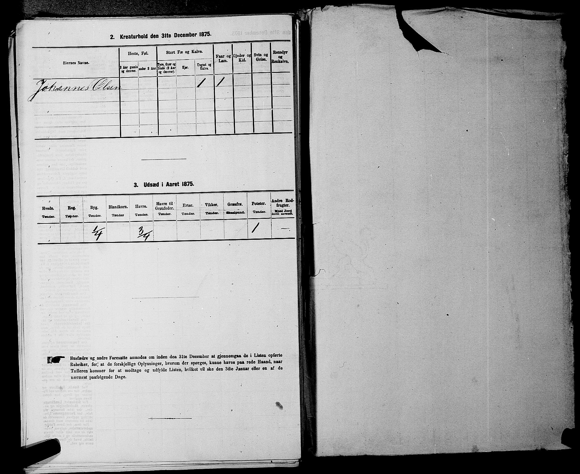 RA, 1875 census for 0211L Vestby/Vestby, Garder og Såner, 1875, p. 283