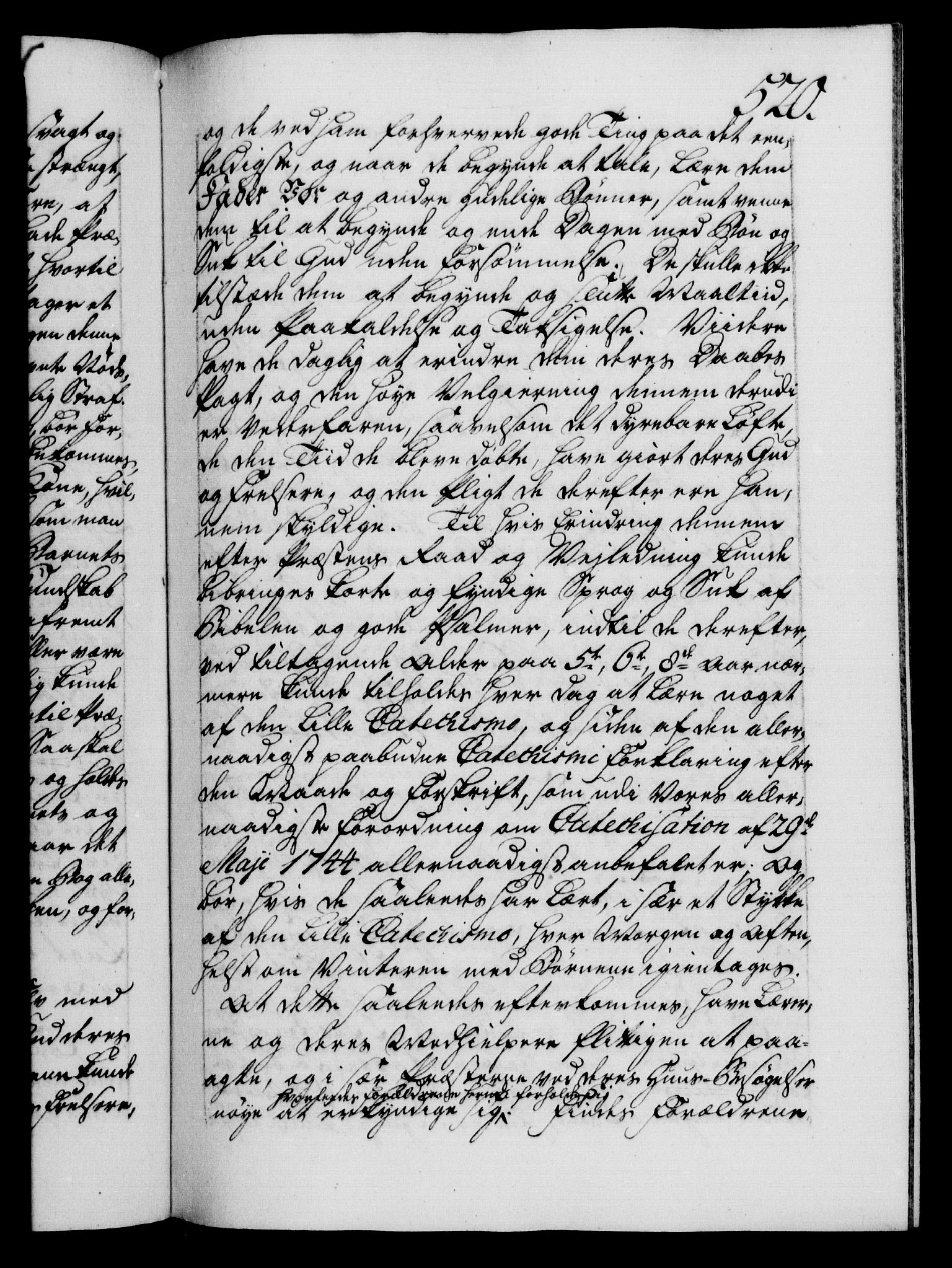 Danske Kanselli 1572-1799, AV/RA-EA-3023/F/Fc/Fca/Fcaa/L0034: Norske registre, 1745-1746, p. 520a