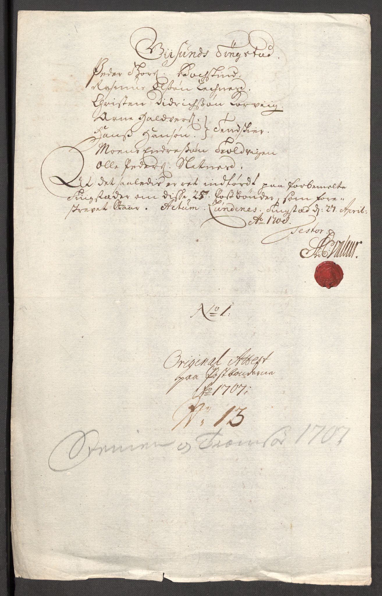 Rentekammeret inntil 1814, Reviderte regnskaper, Fogderegnskap, AV/RA-EA-4092/R68/L4756: Fogderegnskap Senja og Troms, 1705-1707, p. 335