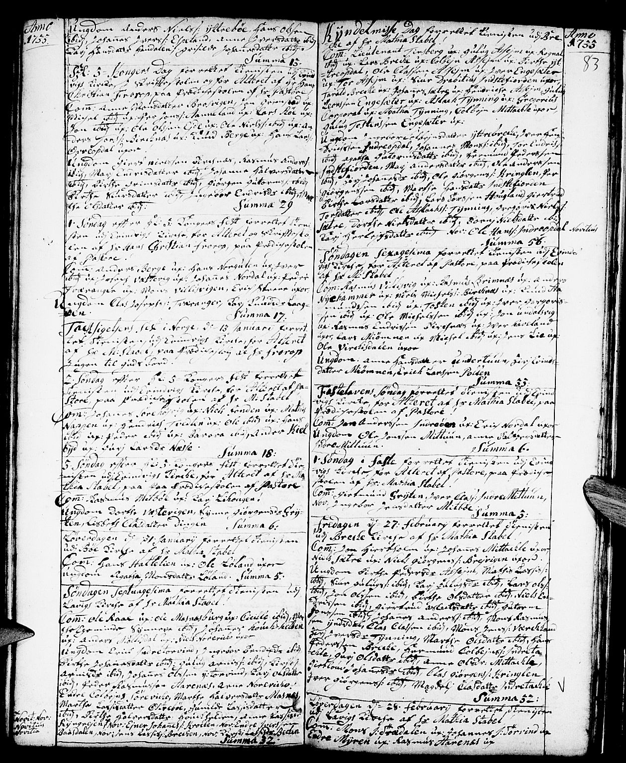 Gulen sokneprestembete, SAB/A-80201/H/Haa/Haaa/L0001: Parish register (official) no. A 1, 1680-1735, p. 83