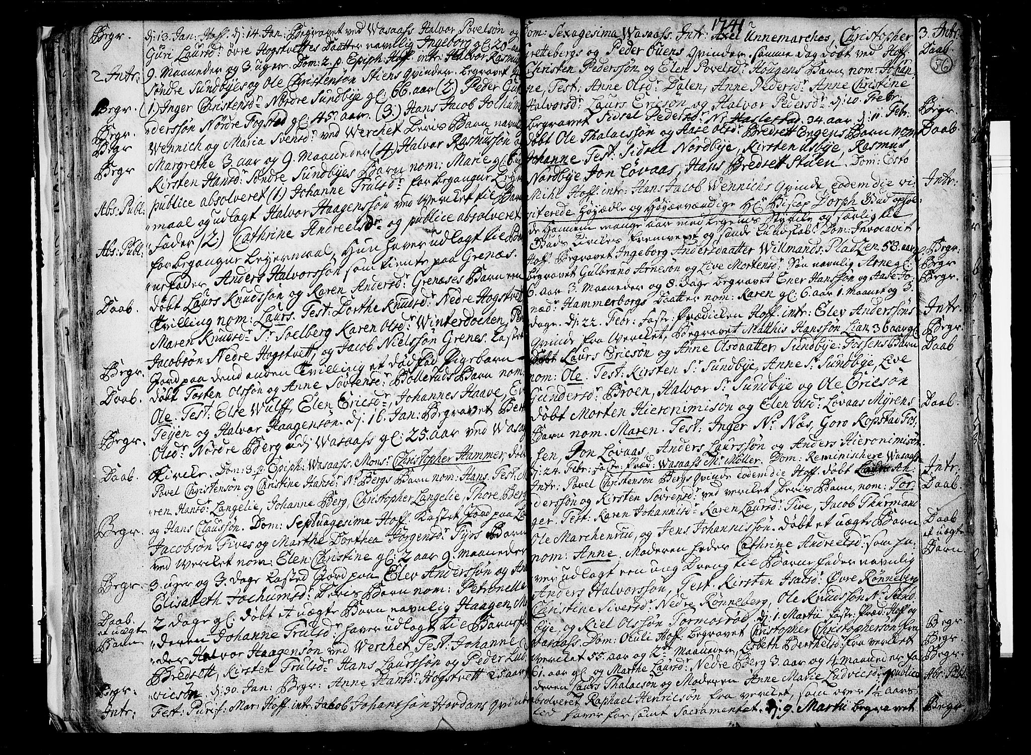 Hof kirkebøker, AV/SAKO-A-64/F/Fa/L0001: Parish register (official) no. I 1, 1704-1745, p. 56