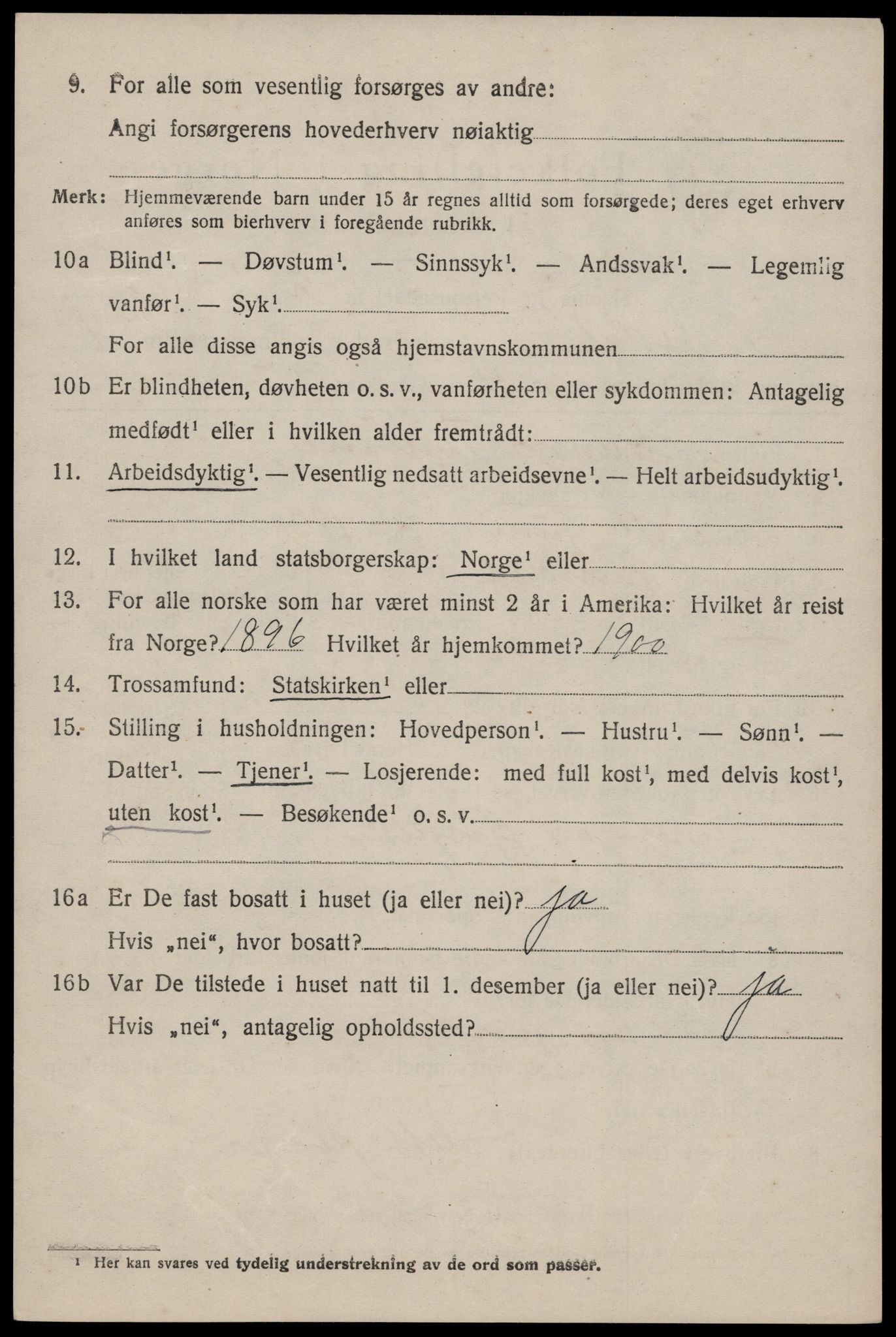SAKO, 1920 census for Nissedal, 1920, p. 1860