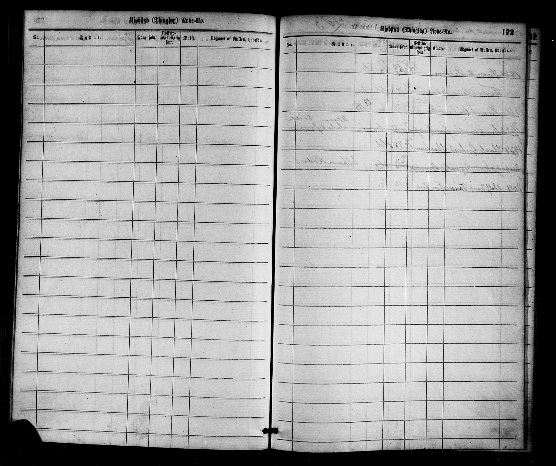 Flekkefjord mønstringskrets, AV/SAK-2031-0018/F/Ff/L0001: Utskrivningsregisterrulle, nr som i hovedrulle, N-10, 1860-1900, p. 128