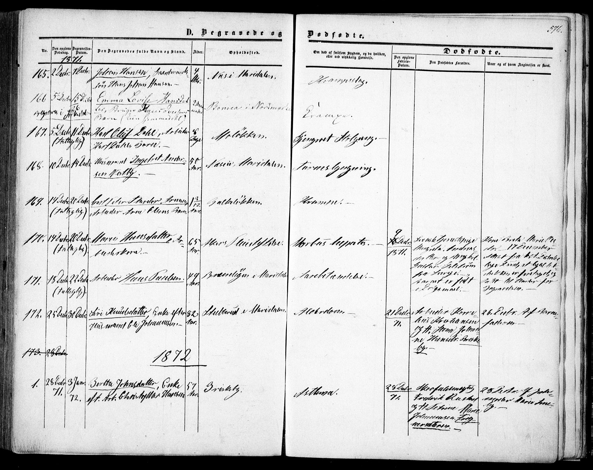 Vestre Aker prestekontor Kirkebøker, SAO/A-10025/F/Fa/L0002: Parish register (official) no. 2, 1855-1877, p. 576