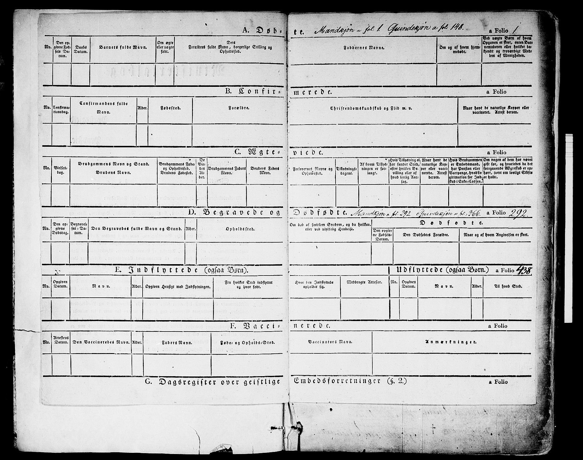 Bragernes kirkebøker, SAKO/A-6/F/Fb/L0001: Parish register (official) no. II 1, 1830-1847