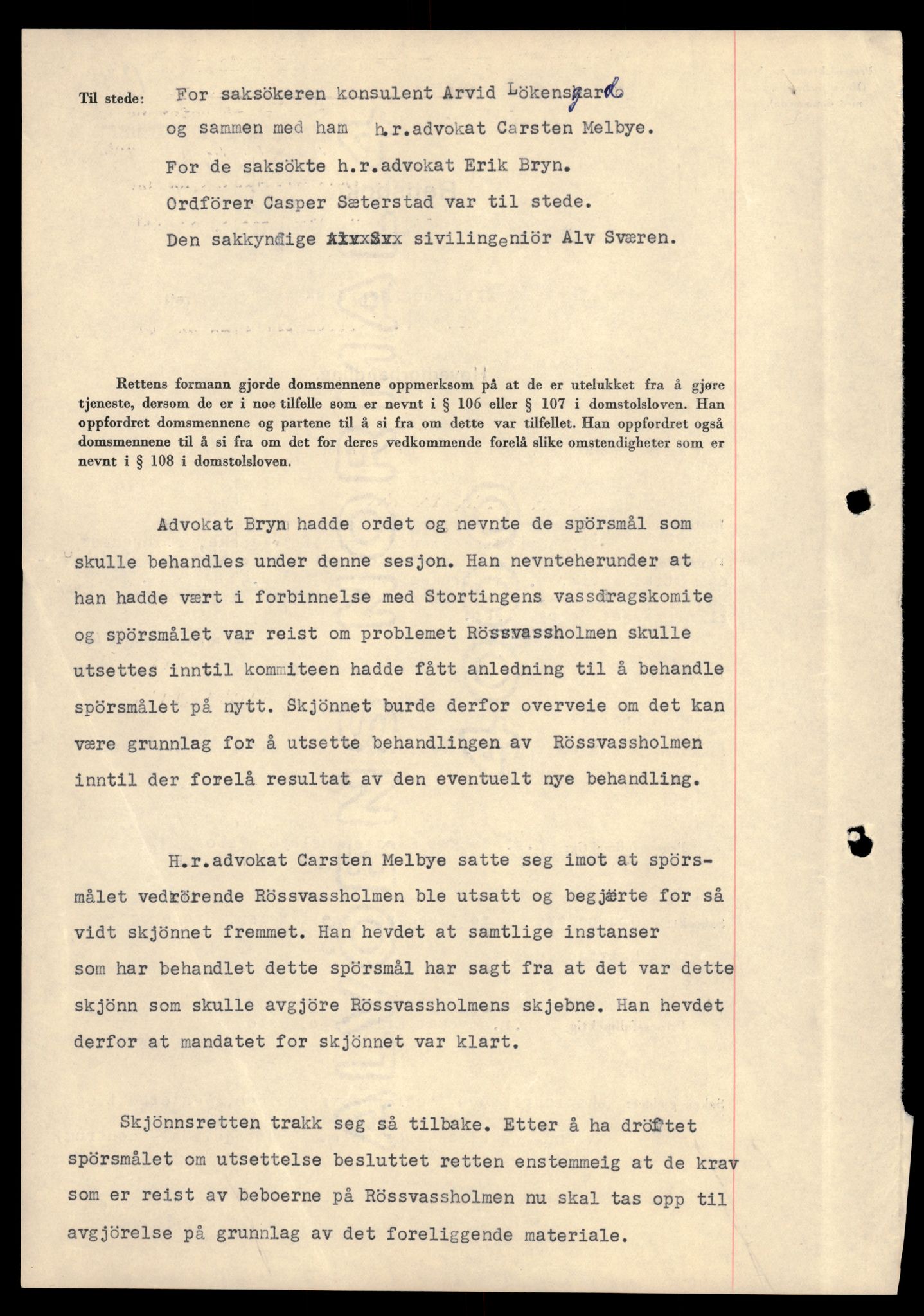 Søndre Helgeland sorenskriveri, AV/SAT-A-4575/1/1/1O/1Oe/L0018: B-saker, 1961, p. 800