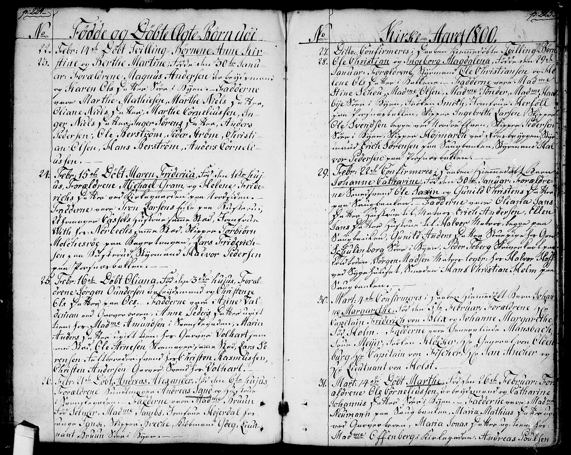 Halden prestekontor Kirkebøker, SAO/A-10909/F/Fa/L0002: Parish register (official) no. I 2, 1792-1812, p. 224-225