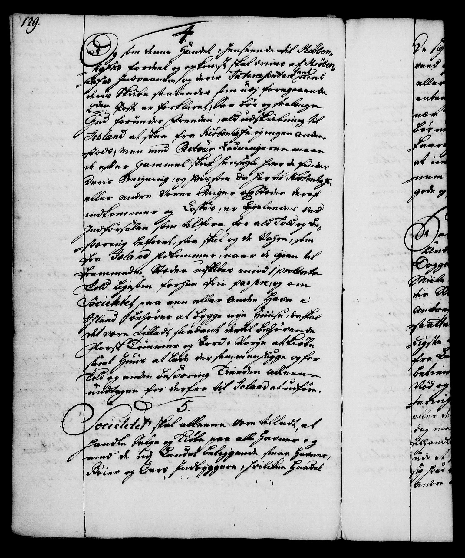 Rentekammeret, Kammerkanselliet, AV/RA-EA-3111/G/Gg/Gga/L0005: Norsk ekspedisjonsprotokoll med register (merket RK 53.5), 1741-1749, p. 129