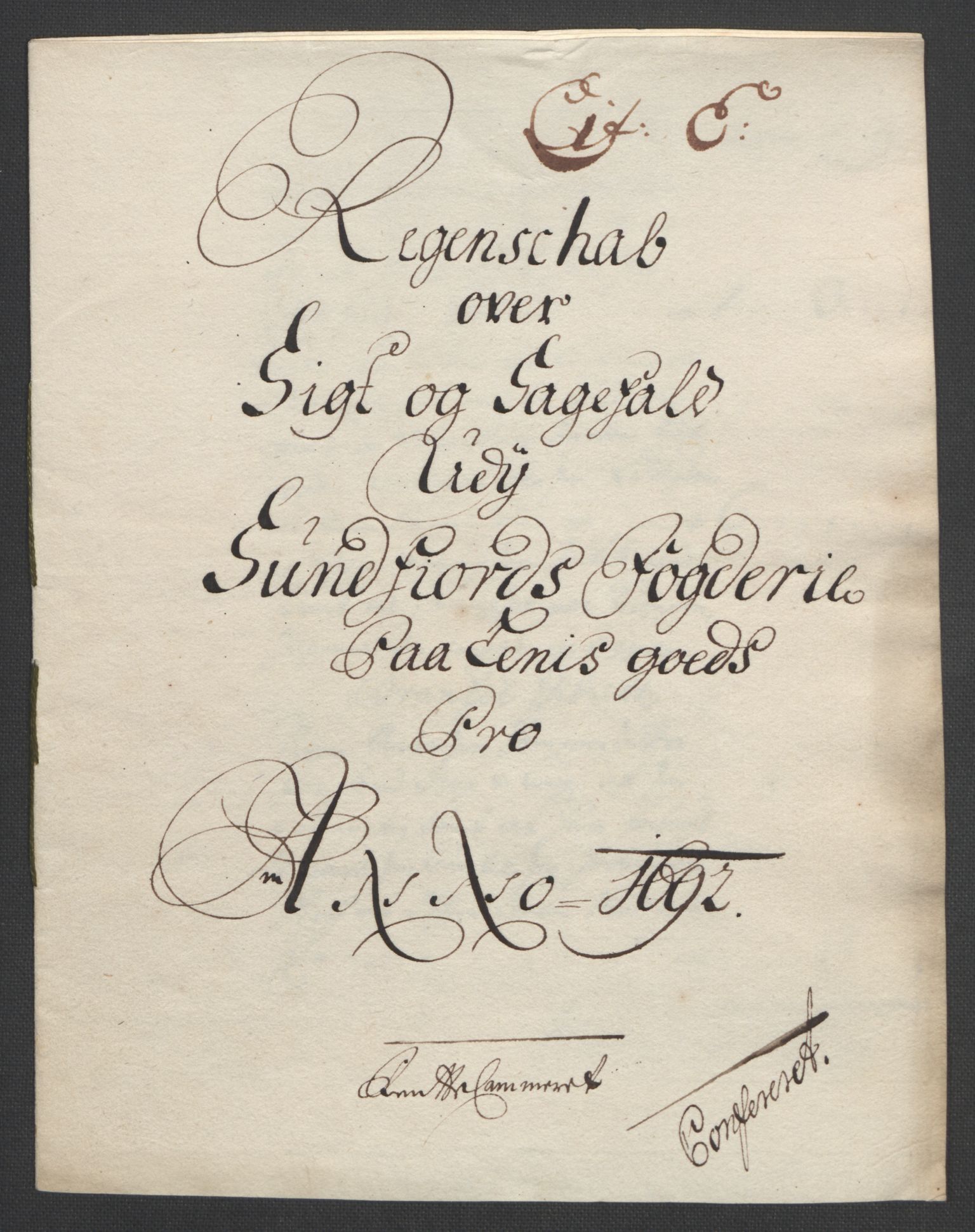 Rentekammeret inntil 1814, Reviderte regnskaper, Fogderegnskap, RA/EA-4092/R53/L3420: Fogderegnskap Sunn- og Nordfjord, 1691-1692, p. 229