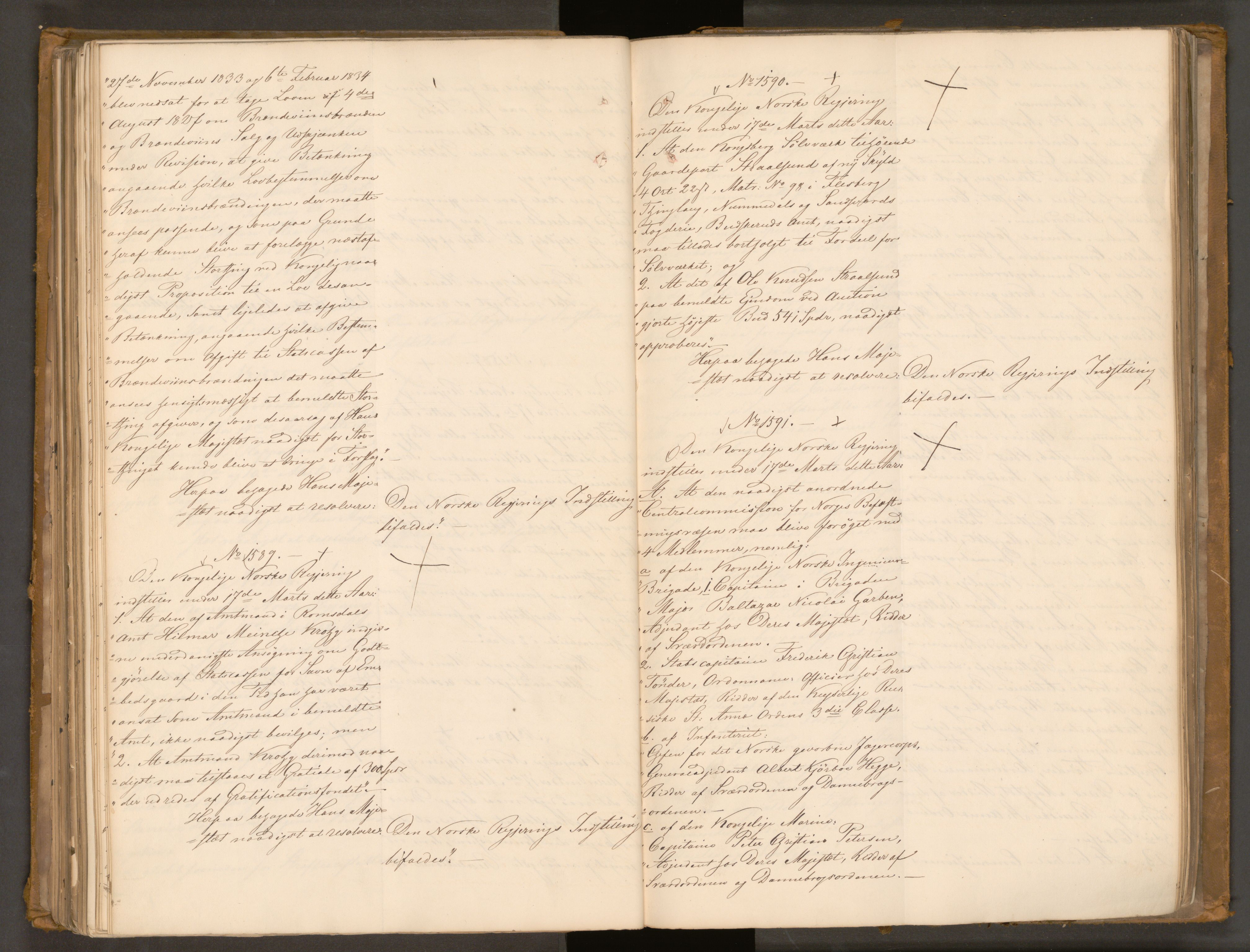 Statsrådssekretariatet, AV/RA-S-1001/A/Ab/L0044: Kgl. res. nr. 1193-1948, 1. halvår, 1837