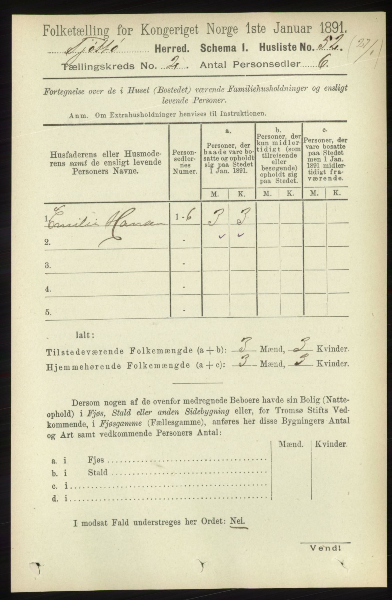 RA, 1891 census for 1817 Tjøtta, 1891, p. 876