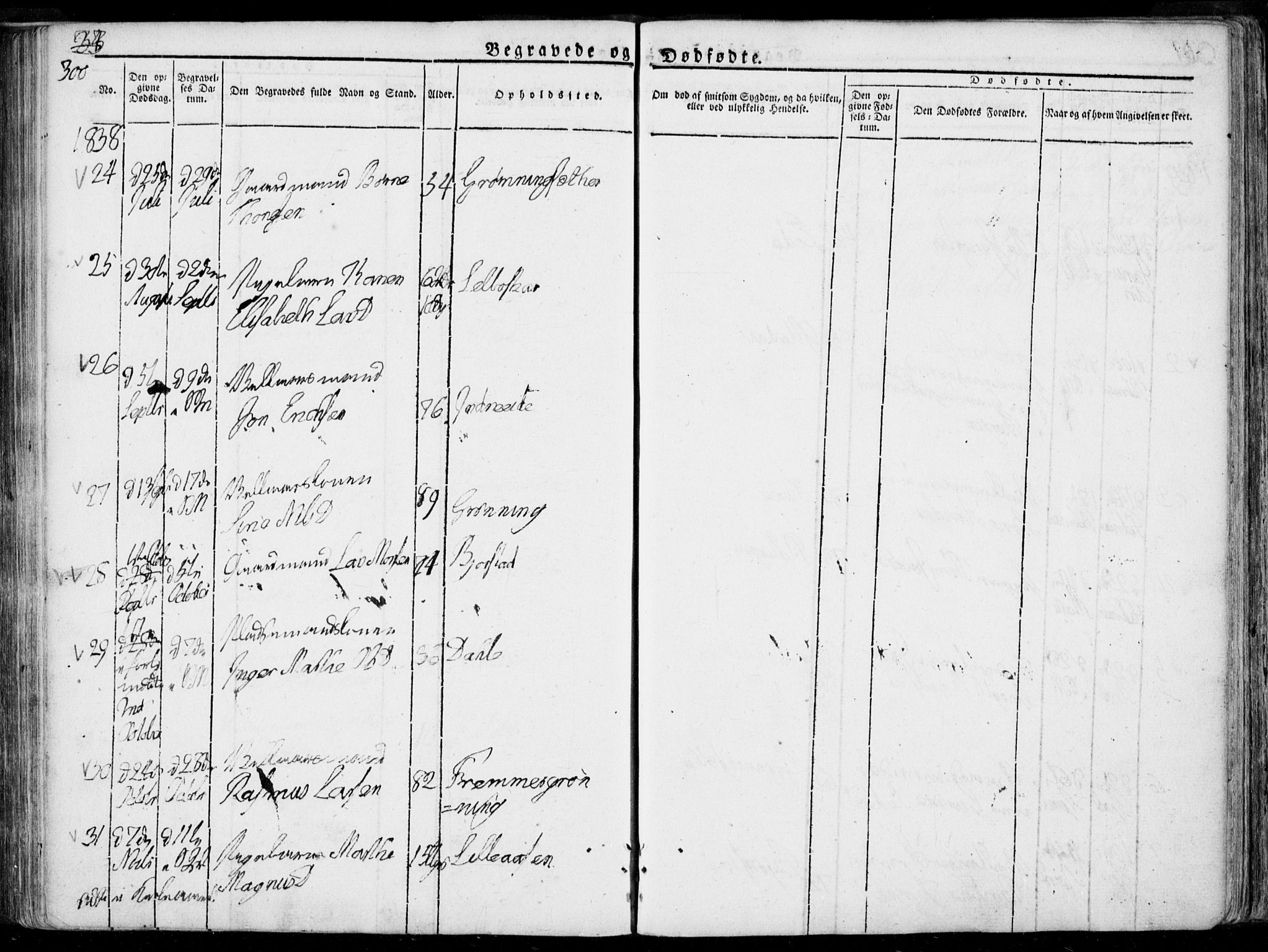 Ministerialprotokoller, klokkerbøker og fødselsregistre - Møre og Romsdal, AV/SAT-A-1454/519/L0248: Parish register (official) no. 519A07, 1829-1860, p. 300