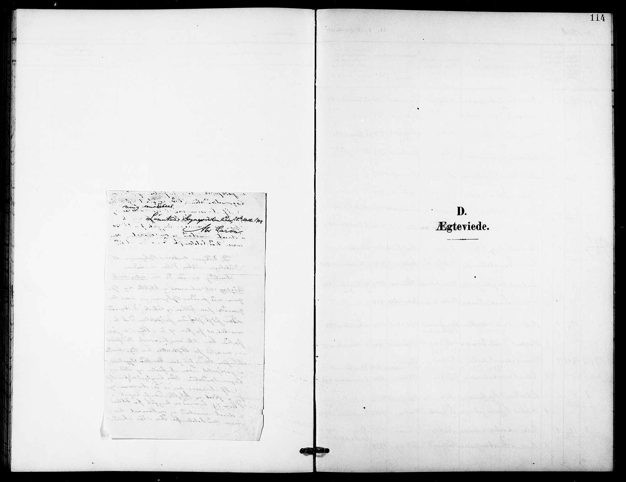 Lenvik sokneprestembete, SATØ/S-1310/H/Ha/Hab/L0022klokker: Parish register (copy) no. 22, 1901-1918, p. 114