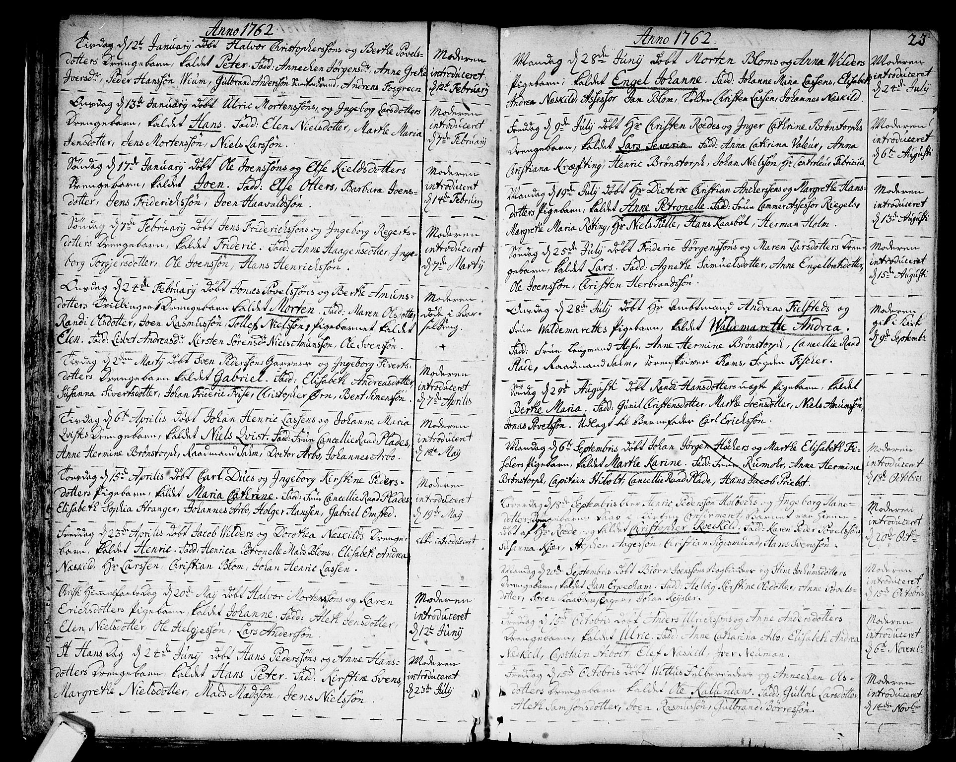 Strømsø kirkebøker, AV/SAKO-A-246/F/Fa/L0009: Parish register (official) no. I 9, 1752-1791, p. 23