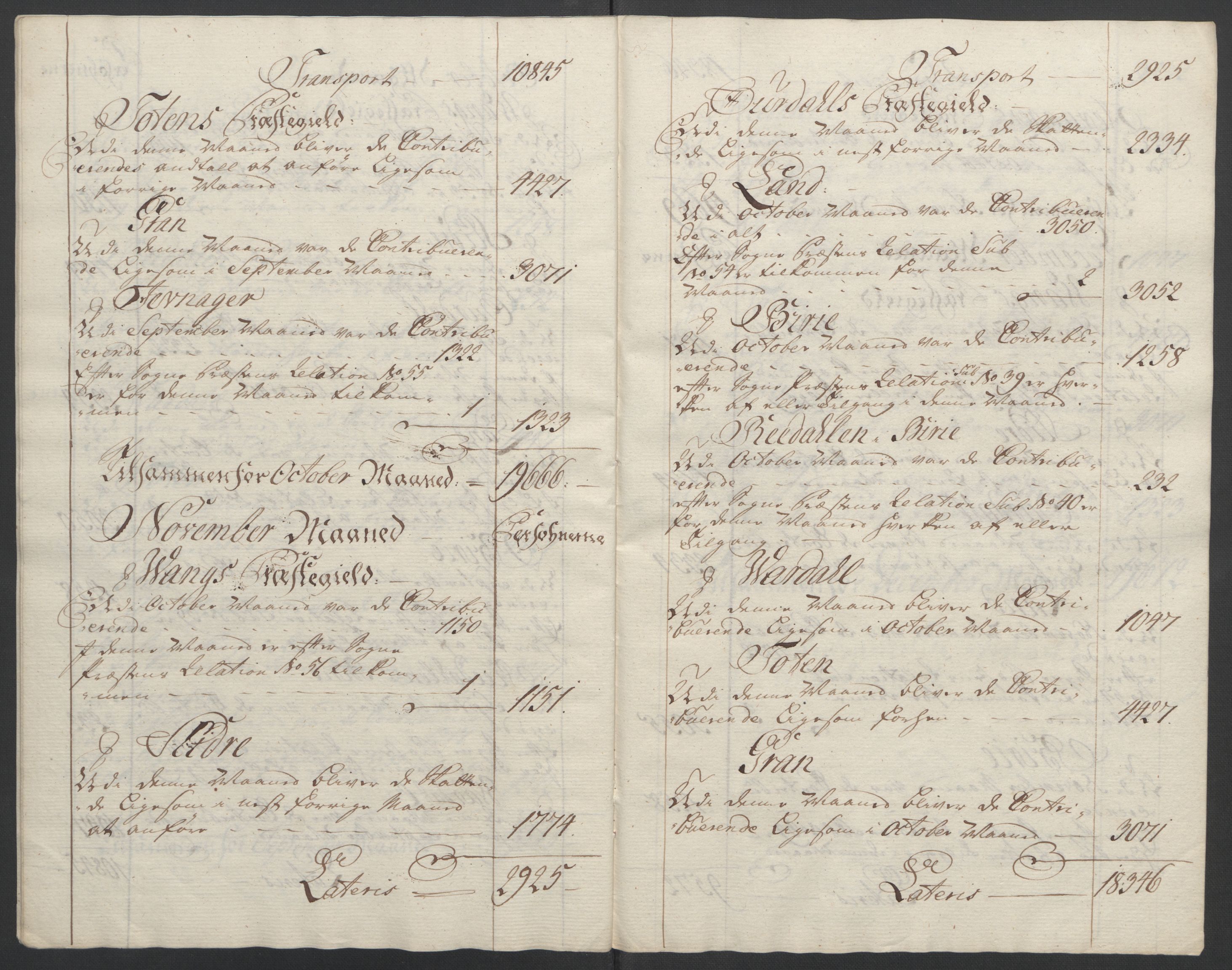 Rentekammeret inntil 1814, Reviderte regnskaper, Fogderegnskap, AV/RA-EA-4092/R19/L1399: Fogderegnskap Toten, Hadeland og Vardal, 1762-1783, p. 31