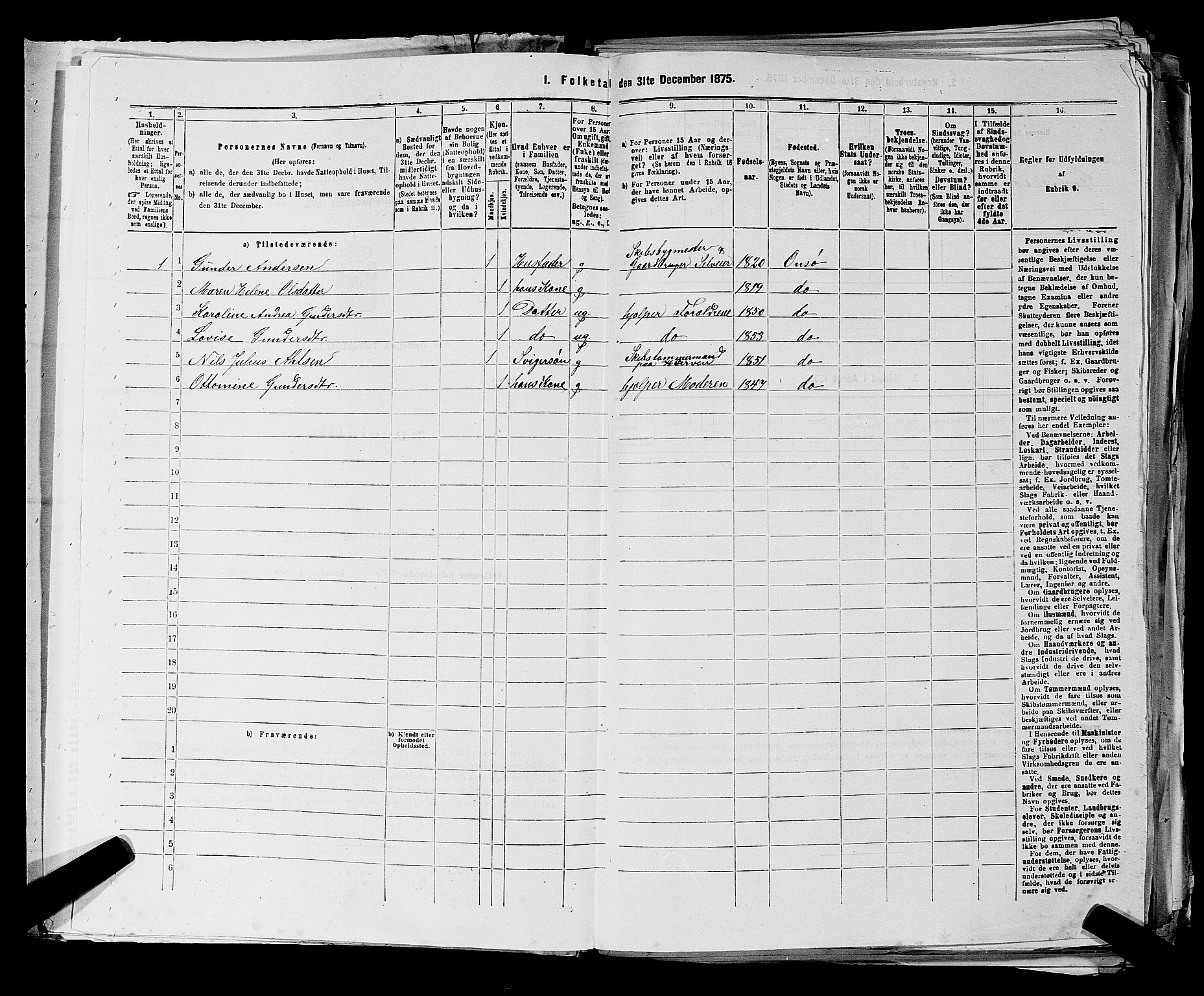 RA, 1875 census for 0134P Onsøy, 1875, p. 444