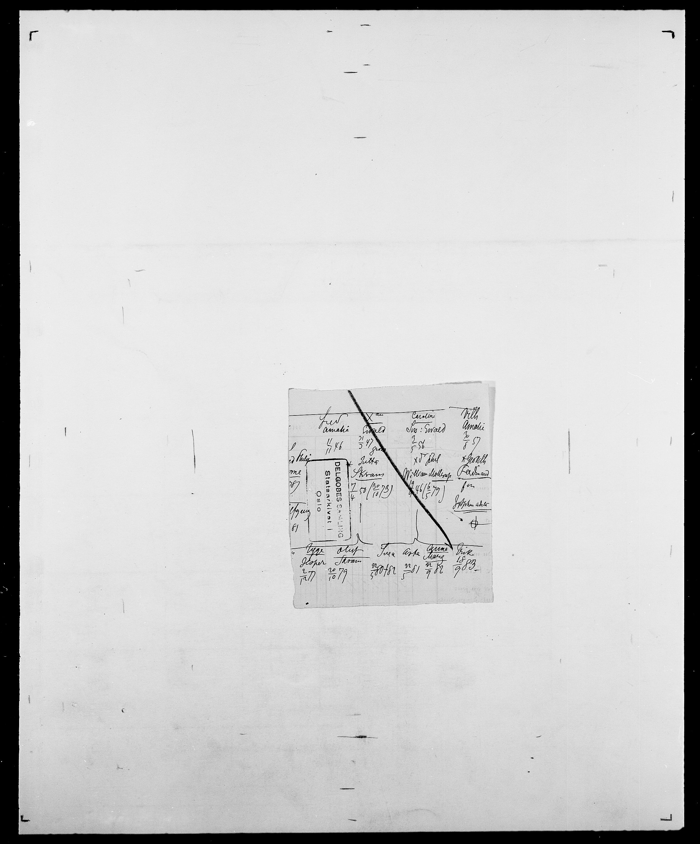 Delgobe, Charles Antoine - samling, AV/SAO-PAO-0038/D/Da/L0009: Dahl - v. Düren, p. 561