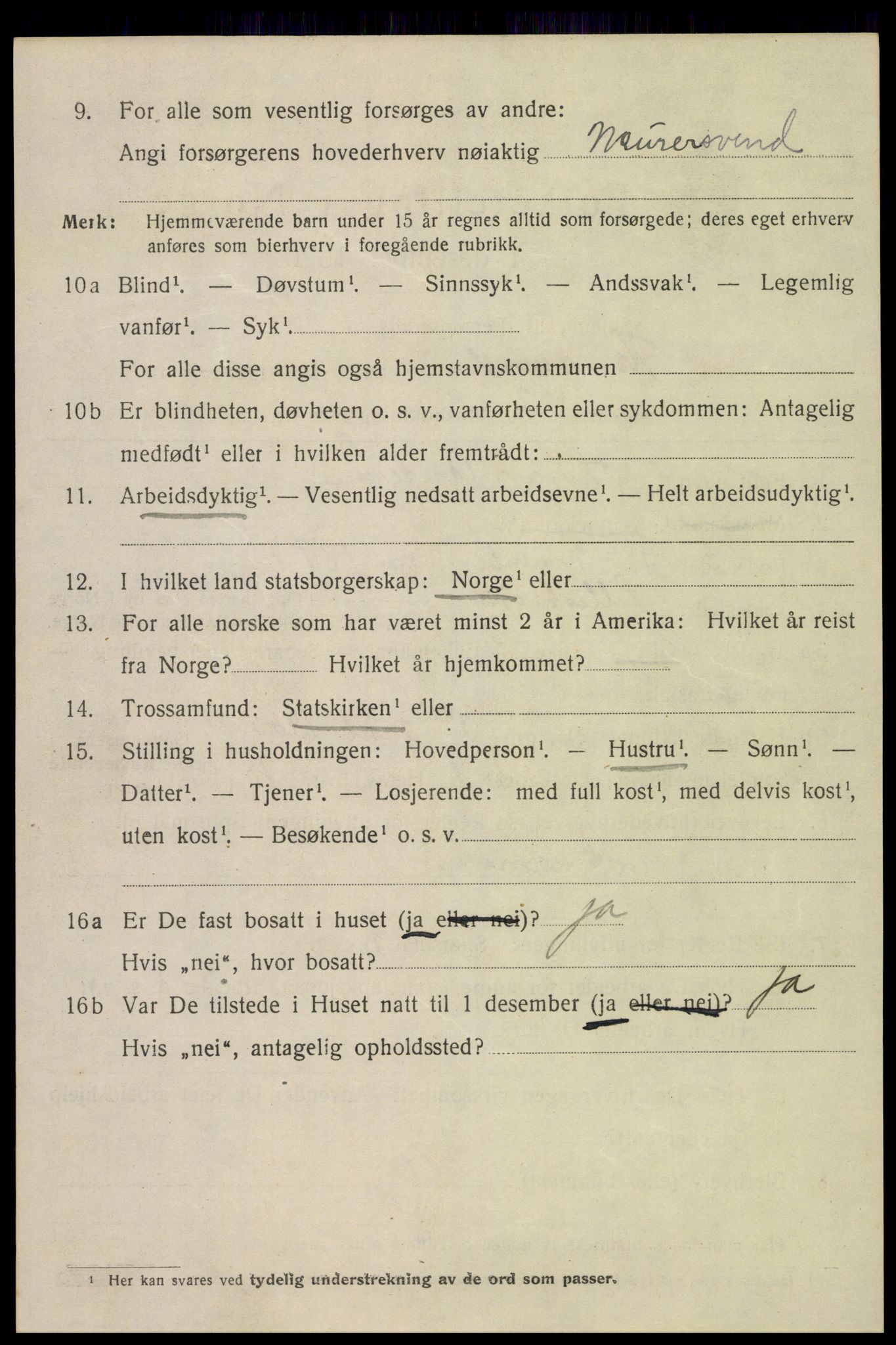 SAK, 1920 census for Kristiansand, 1920, p. 26768