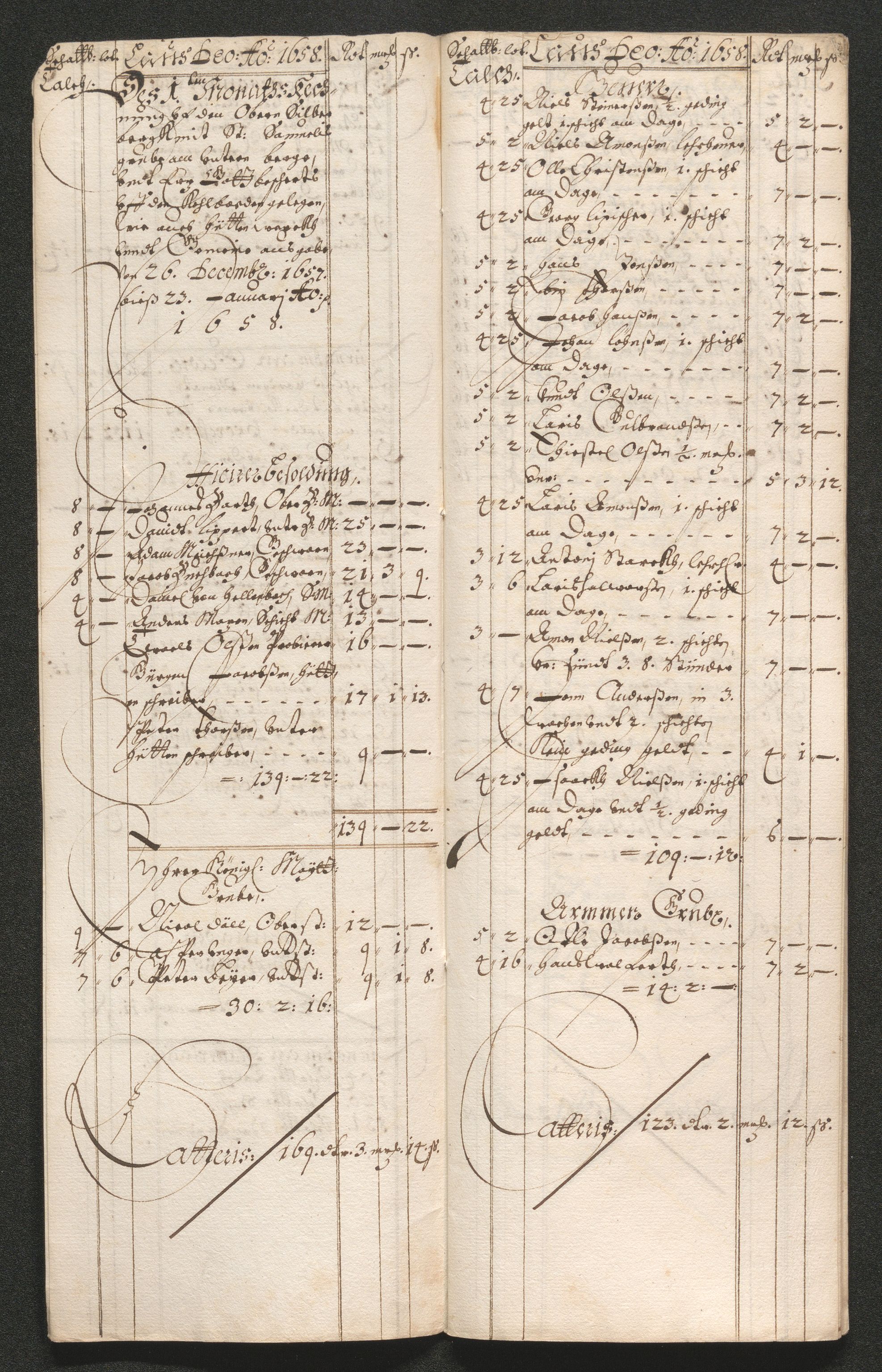 Kongsberg Sølvverk 1623-1816, AV/SAKO-EA-3135/001/D/Dc/Dcd/L0033: Utgiftsregnskap for gruver m.m. , 1658, p. 47