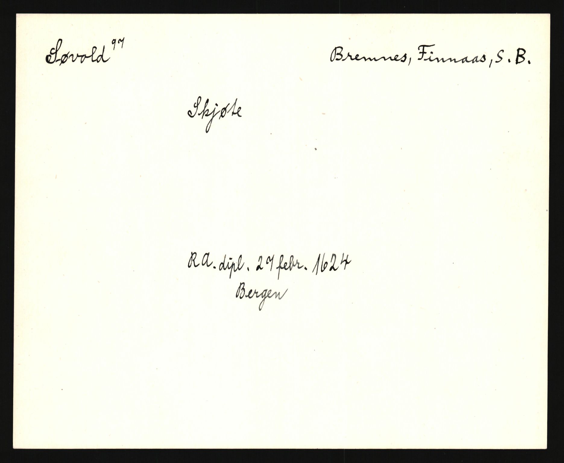 Riksarkivets diplomsamling, AV/RA-EA-5965/F35/F35e/L0028: Registreringssedler Hordaland 1, 1400-1700, p. 279