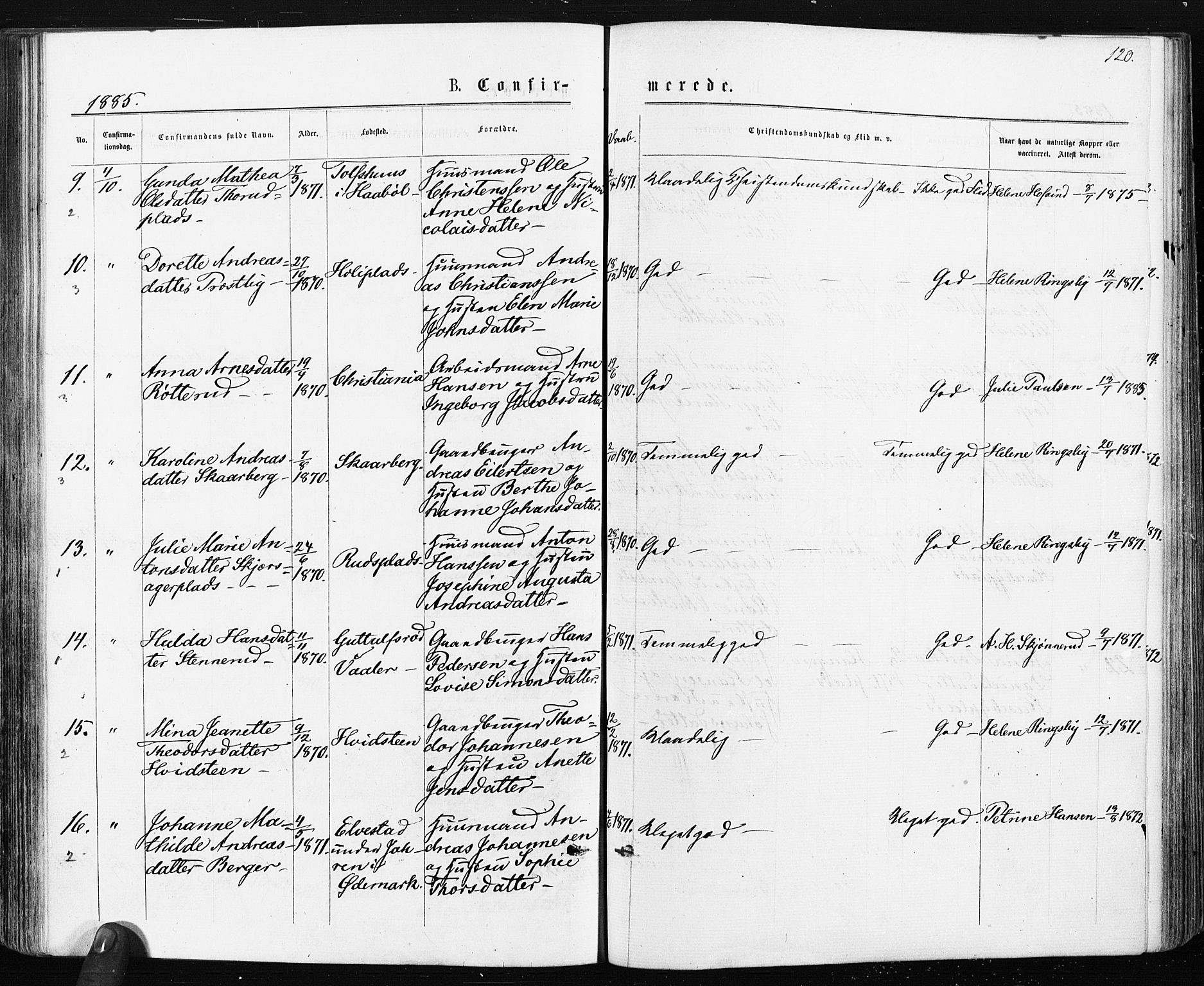 Spydeberg prestekontor Kirkebøker, AV/SAO-A-10924/F/Fa/L0007: Parish register (official) no. I 7, 1875-1885, p. 120