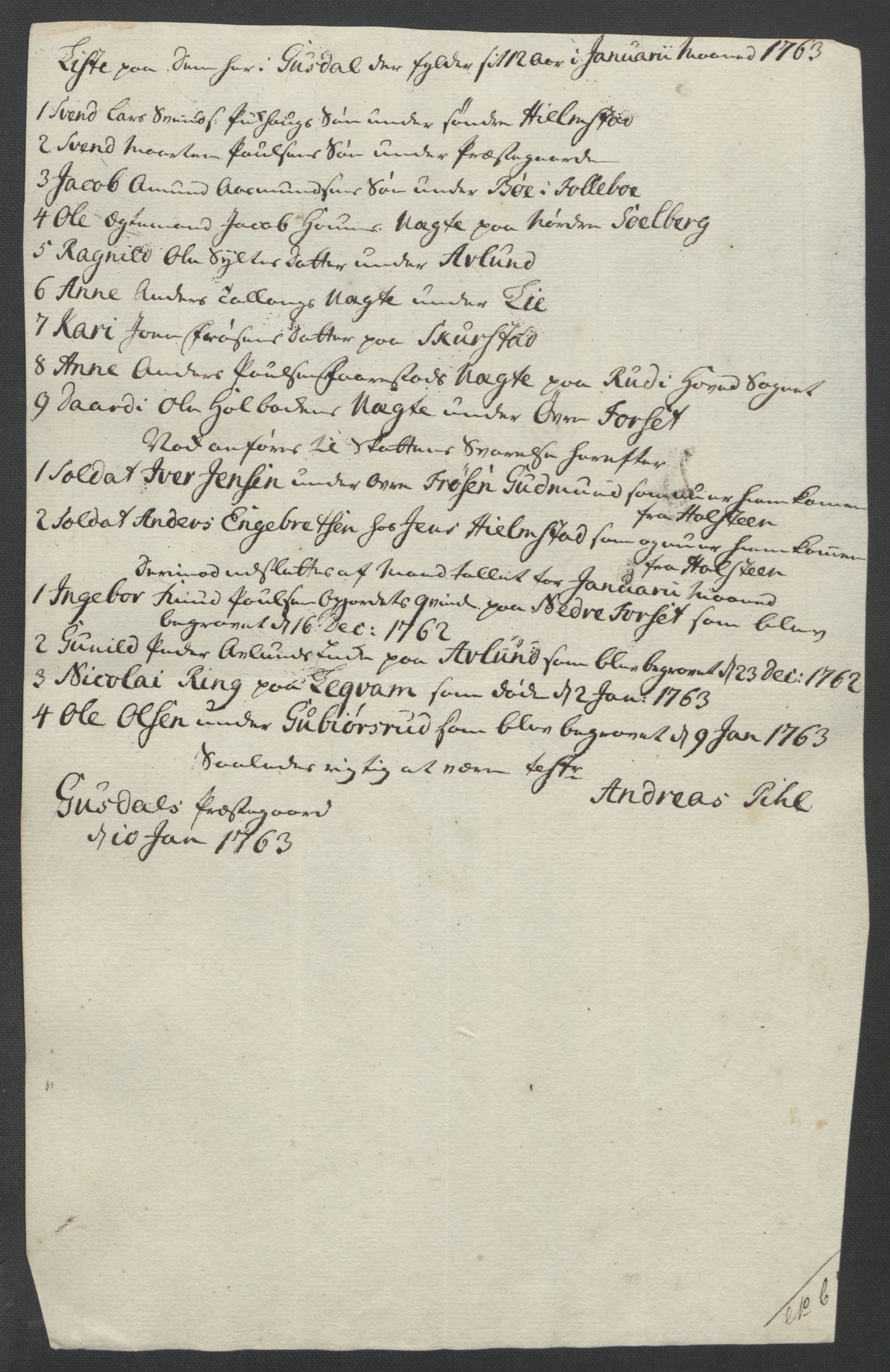 Rentekammeret inntil 1814, Reviderte regnskaper, Fogderegnskap, RA/EA-4092/R17/L1266: Ekstraskatten Gudbrandsdal, 1762-1766, p. 126